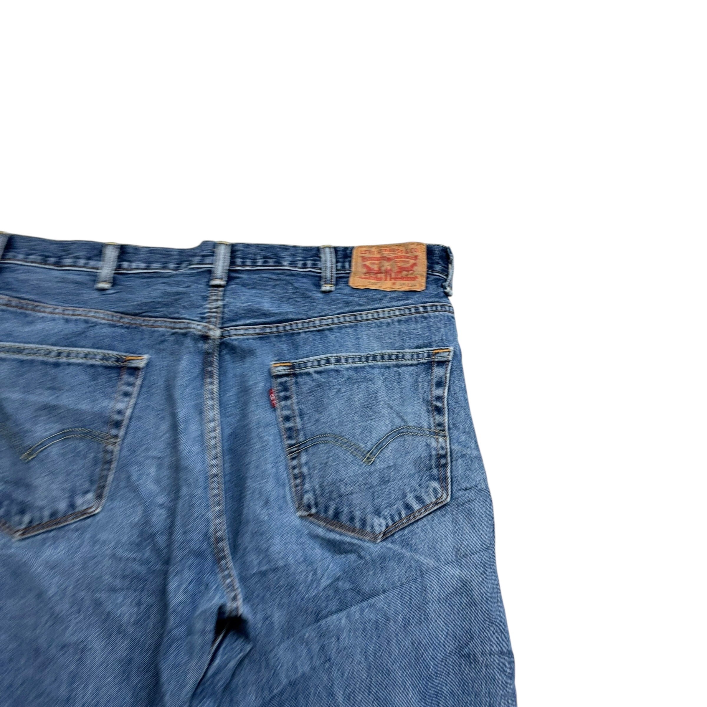 Levis 550 Jeans W38 L34 Mens Mid Blue Baggy Relaxed Straight Fit Denim