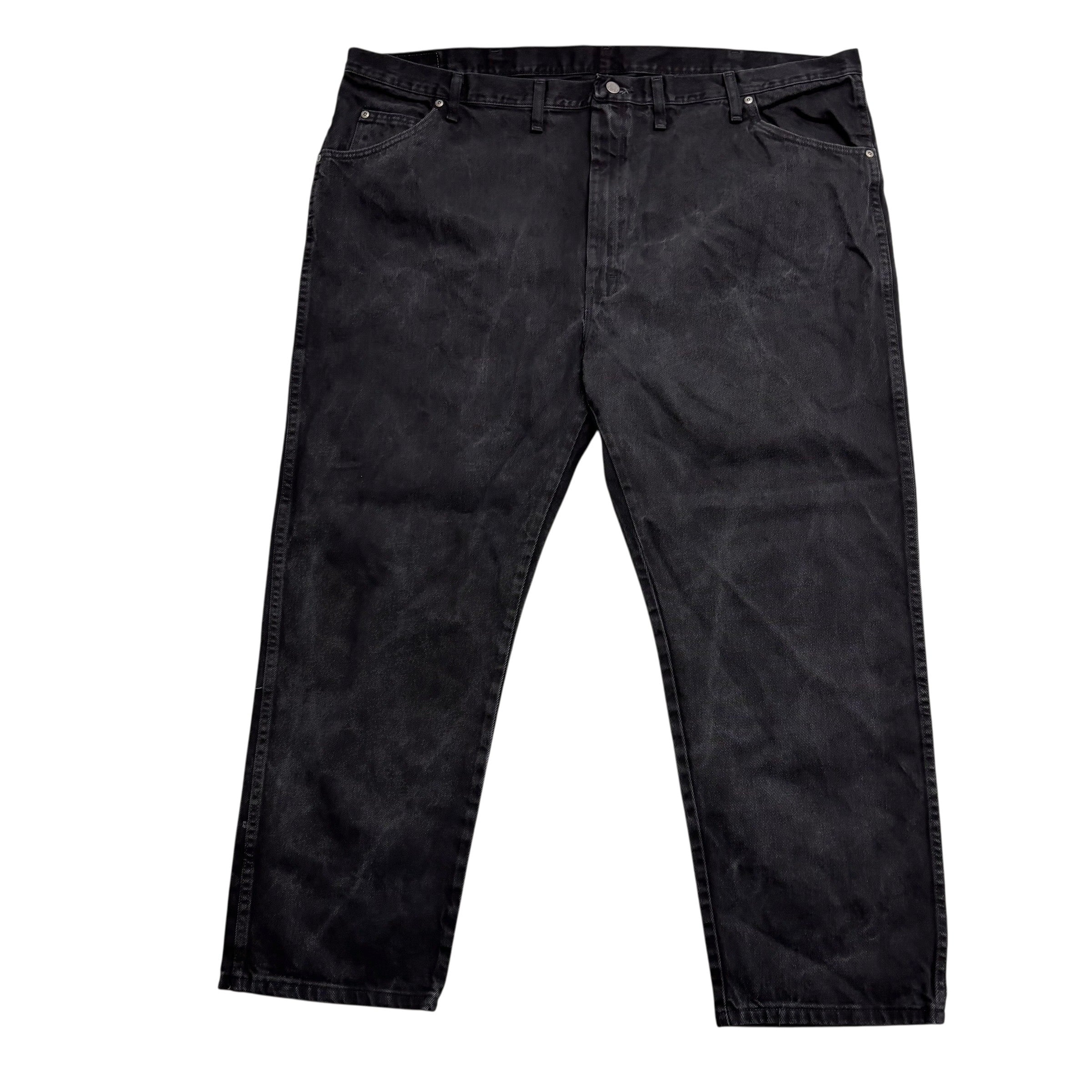 Wrangler Jeans W50 L29 Mens Black Relaxed Straight Fit Baggy Denim (E)