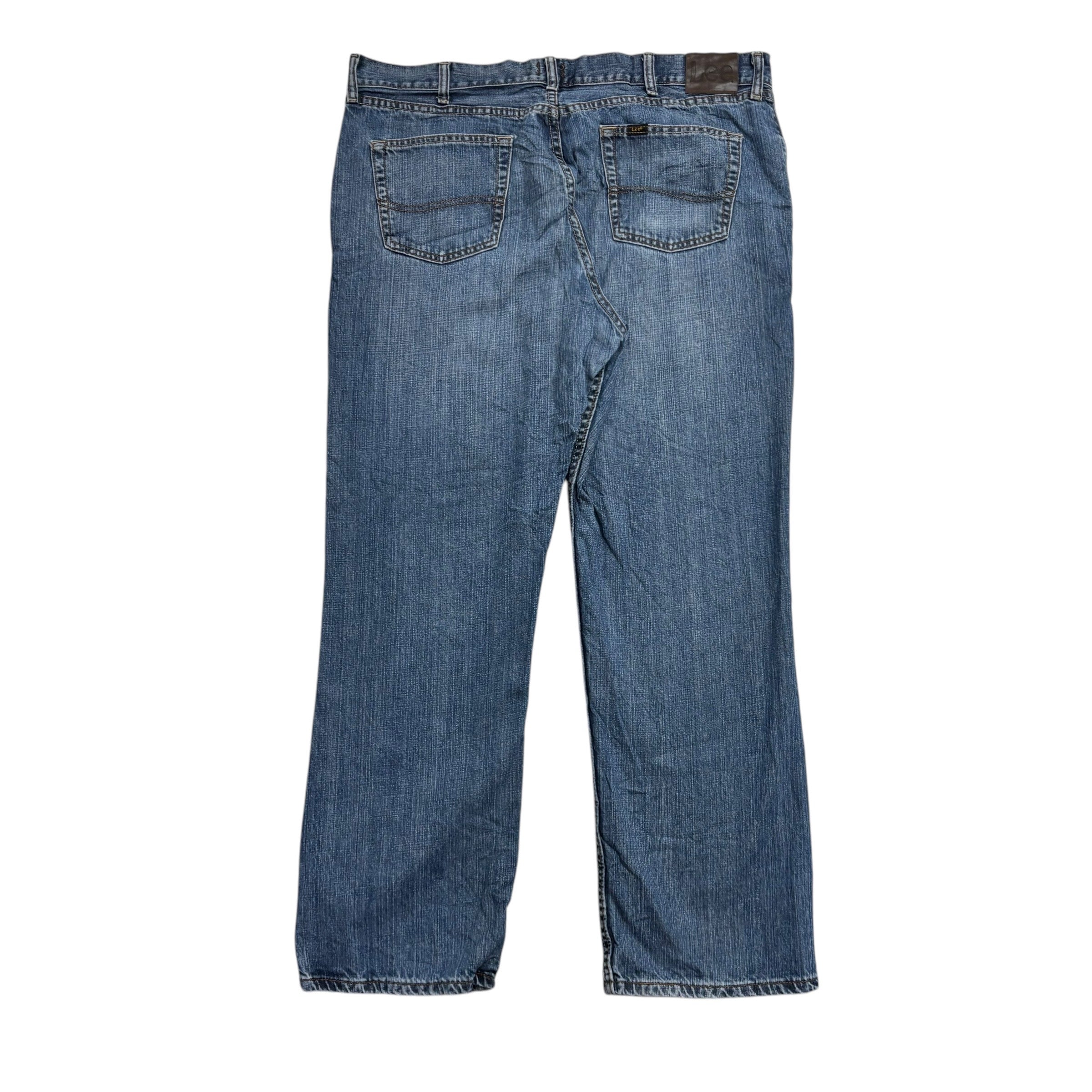 Lee Jeans W40 L32 Mens Mid Blue Baggy Relaxed Straight Fit Denim (E)
