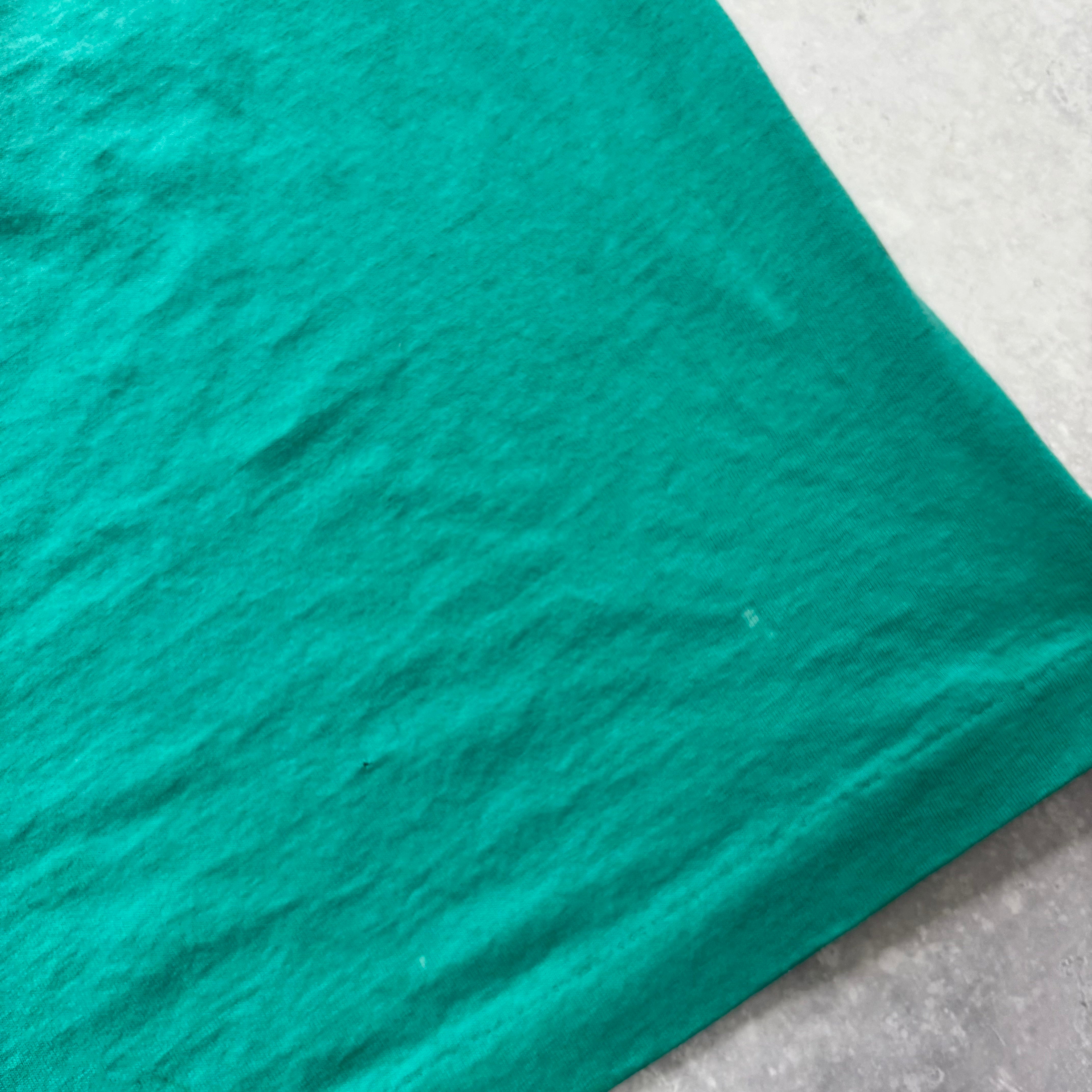 Vintage T Shirt Mens XL Green Single Stitch Graphic Print 90s Museum USA