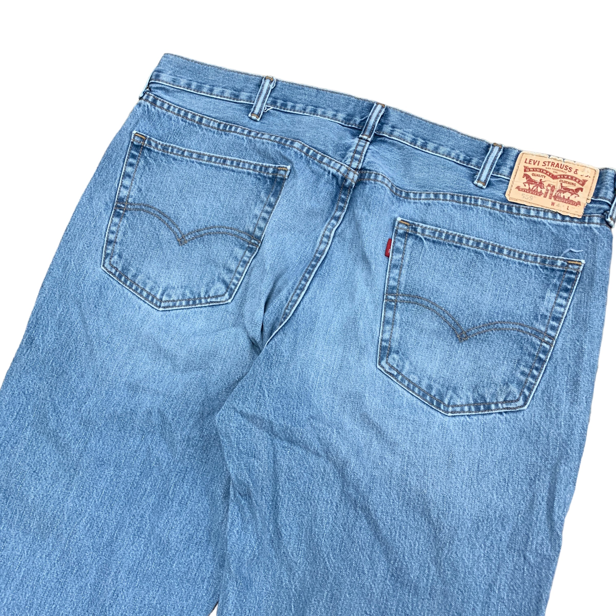 Levis 559 Jeans W40 L32 Mens Blue Baggy Relaxed Straight Fit Denim