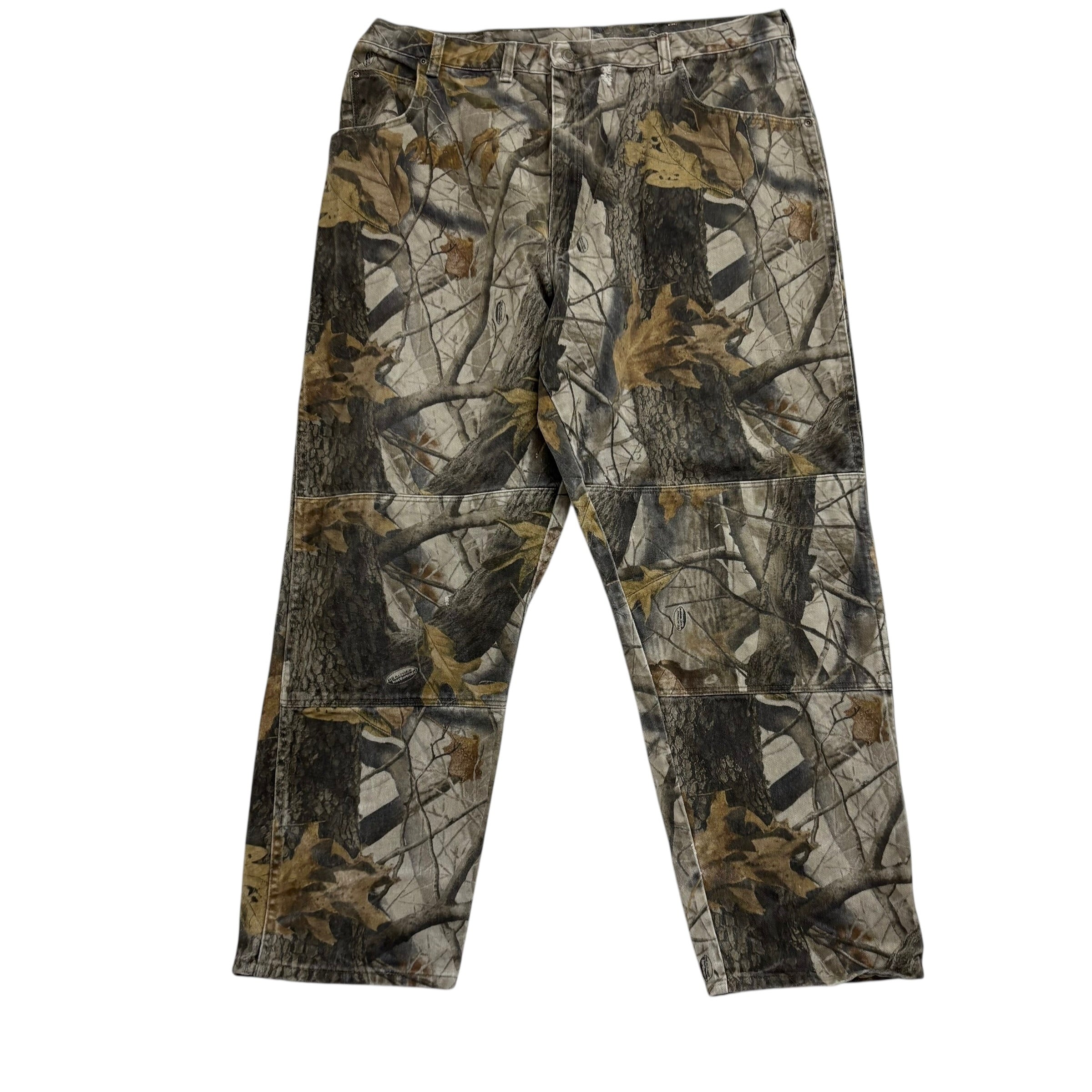 Wrangler RealTree Jeans W40 L30 Mens Double Knee Vintage Relaxed Fit (F)