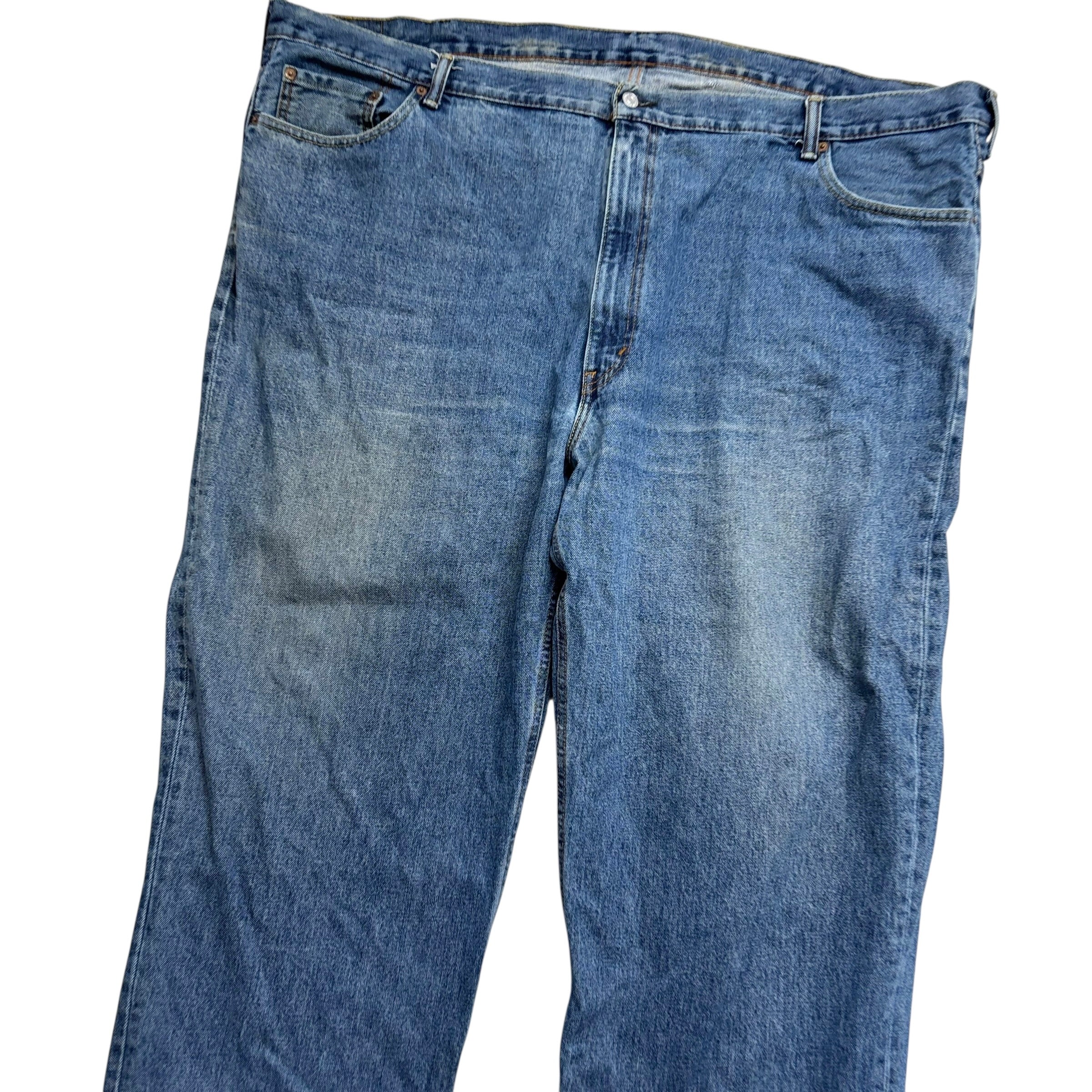 Levis 550 Jeans W52 L30 Mens Mid Blue Baggy Relaxed Straight Fit Denim (F)