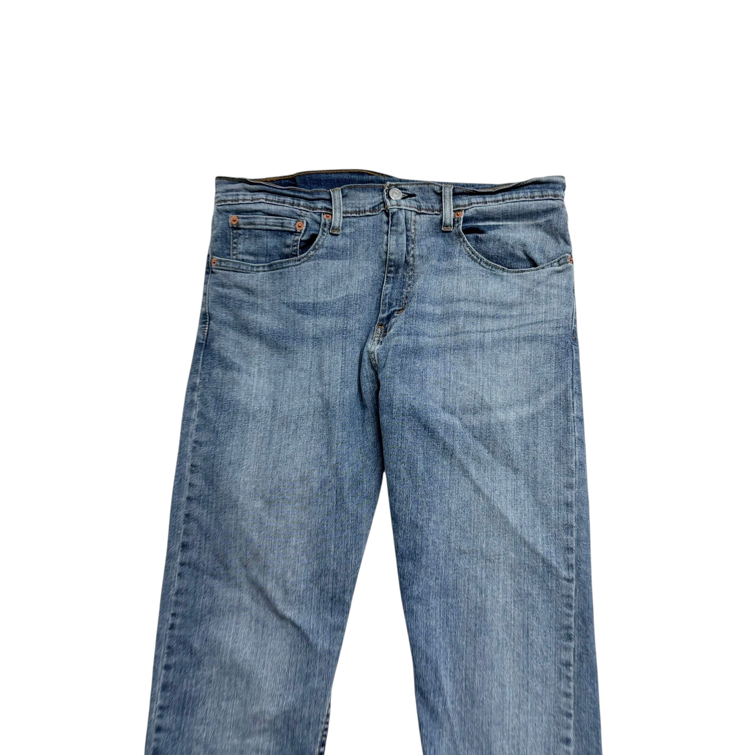 Levis 512 Jeans W34 L32 Mens Mid Blue Slim Tapered Fit Stretch Denim (E)