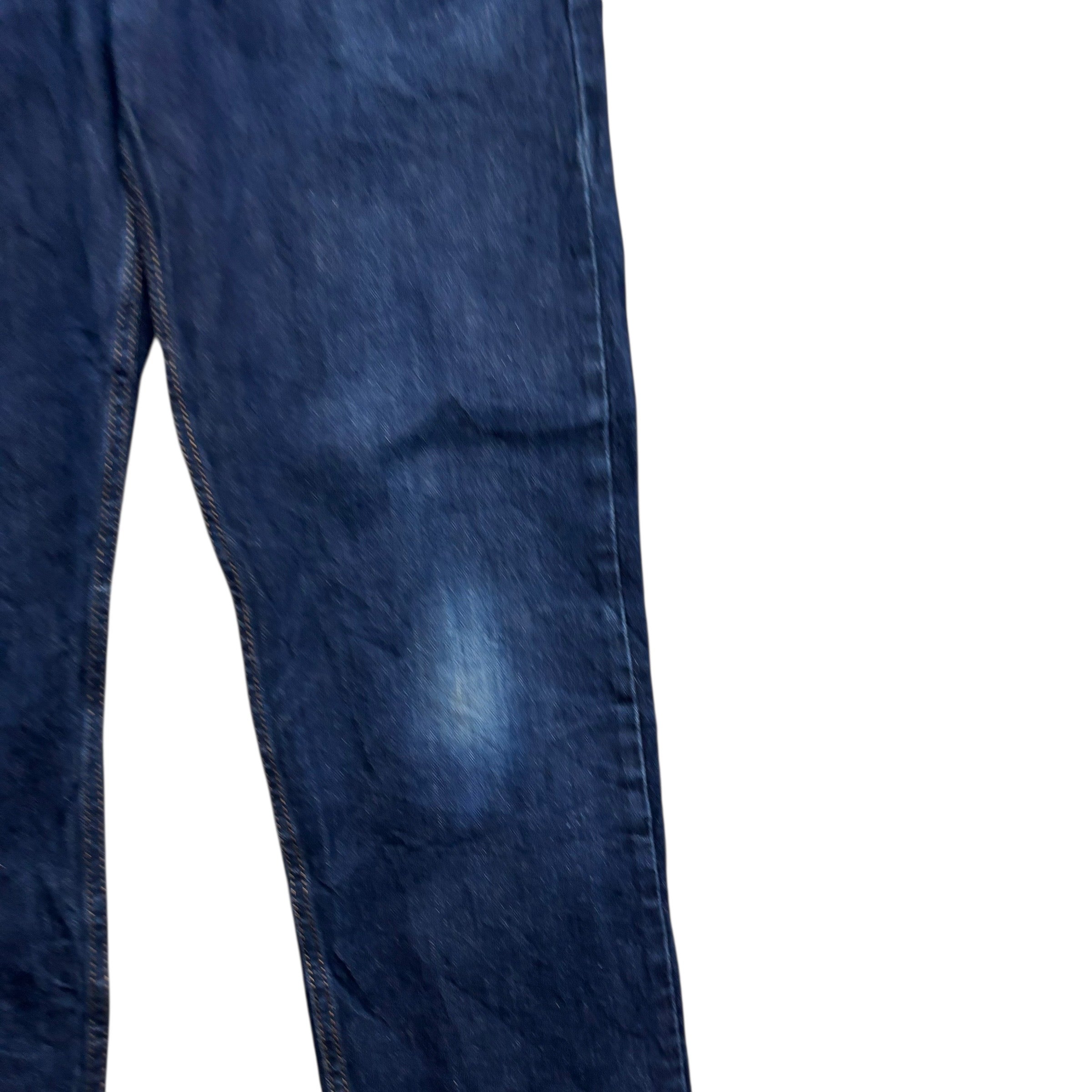 Levis 502 Jeans W34 L32 Mens Dark Blue Regular Tapered Fit Stretch Denim