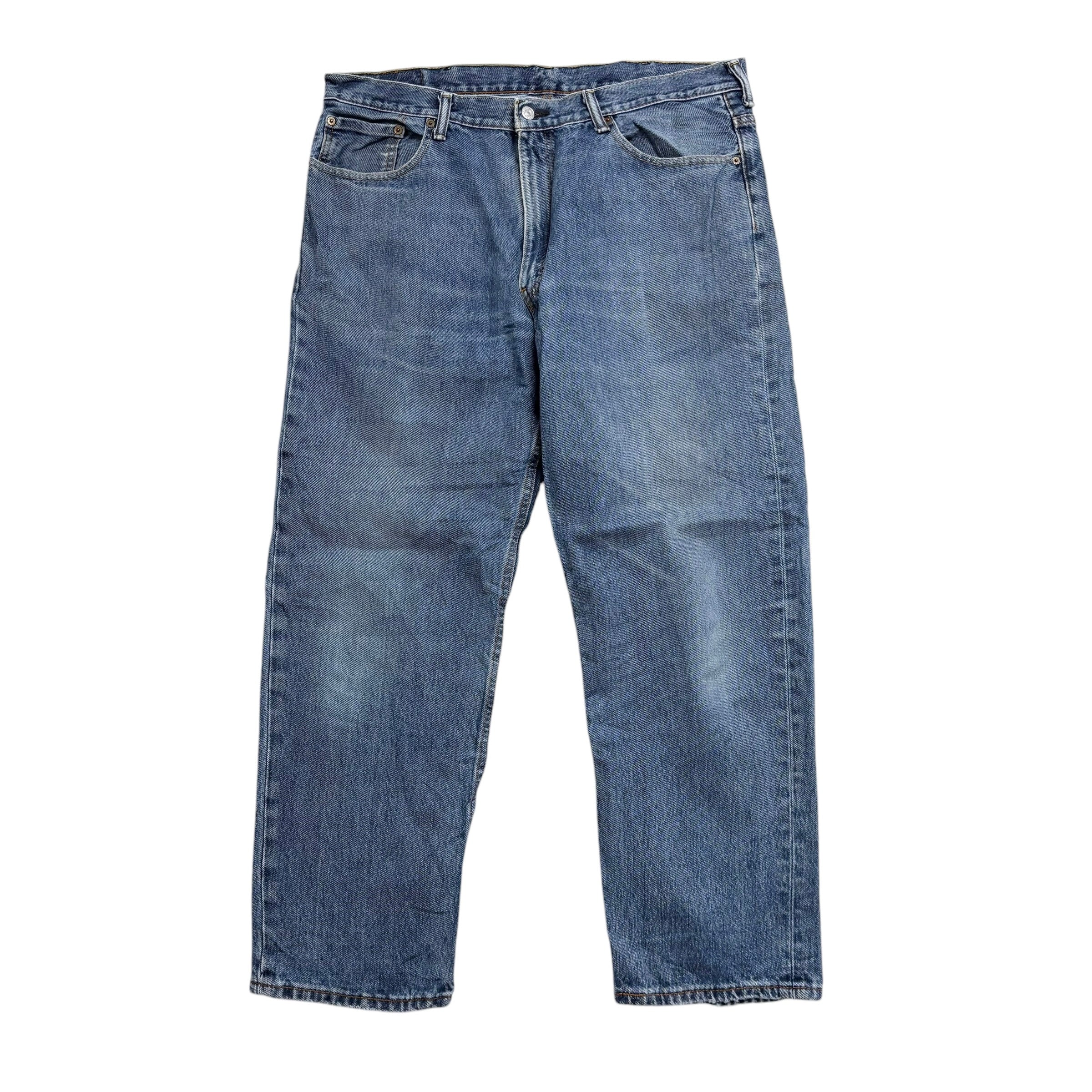 Levis 550 Jeans W38 L30 Mens Mid Blue Baggy Relaxed Straight Fit Denim