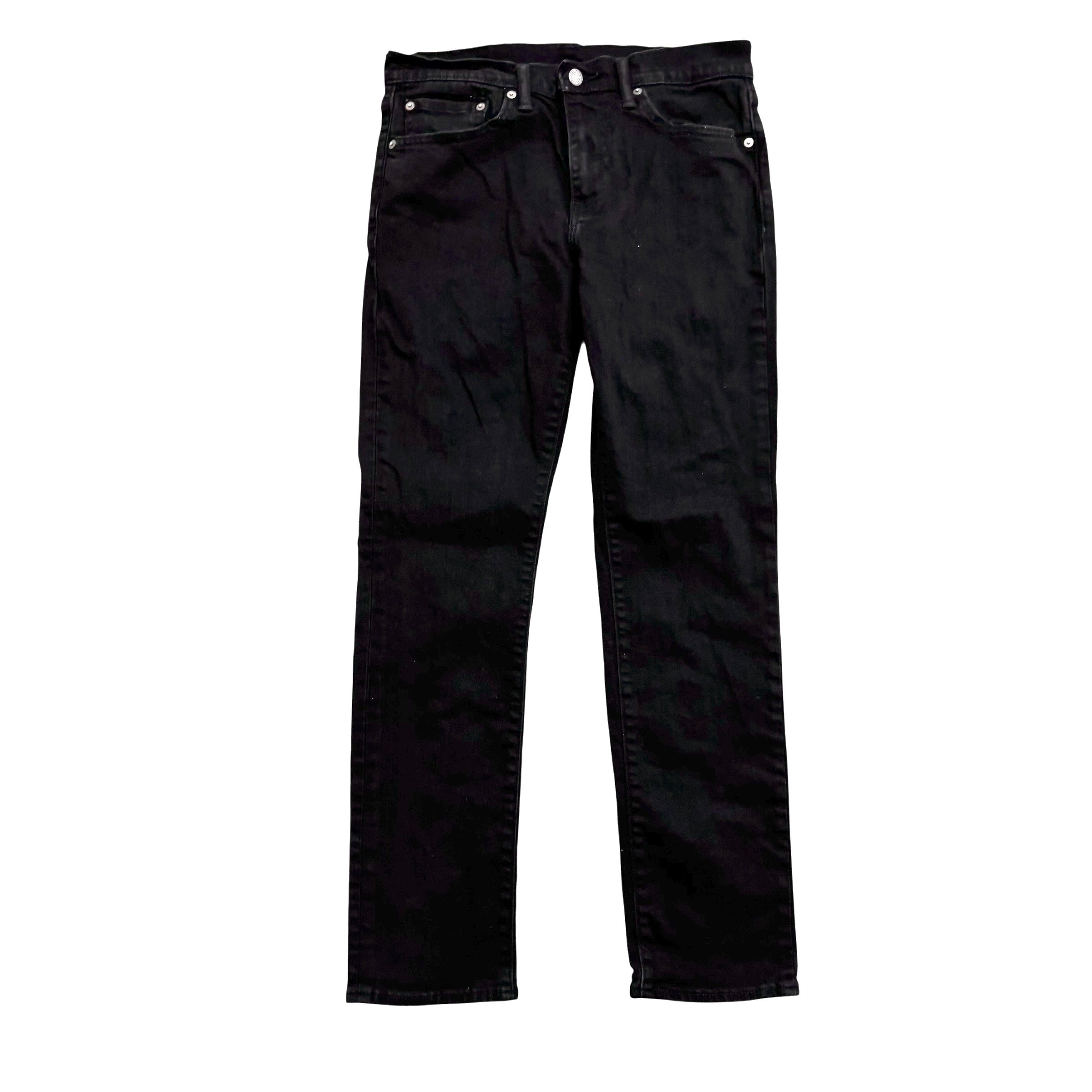 Levis 511 Jeans W30 L30 Mens Black Slim Fit Stretch Denim (E)