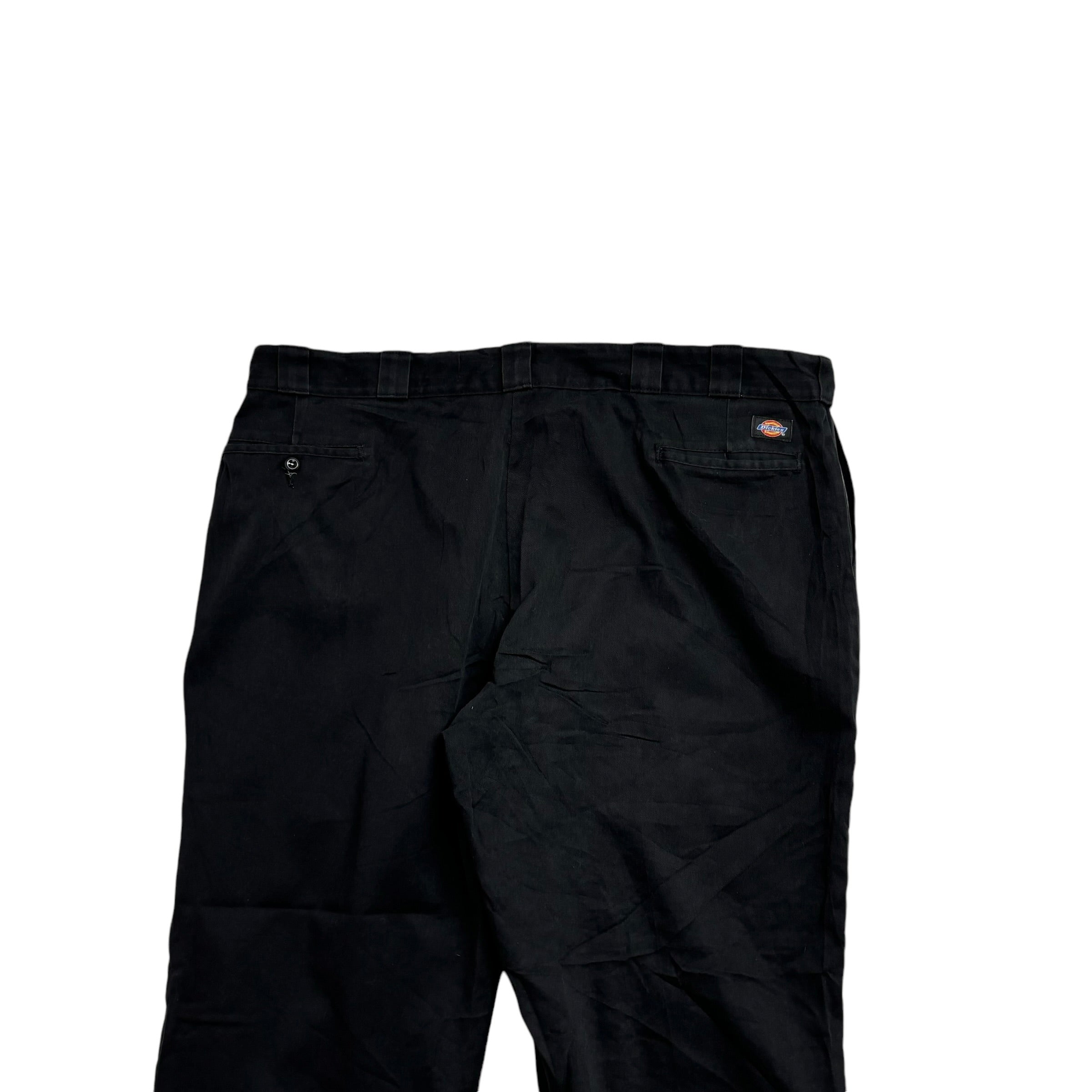 Dickies 874 Trousers W46 L30 Mens Black Pants Original Straight Fit Workwear