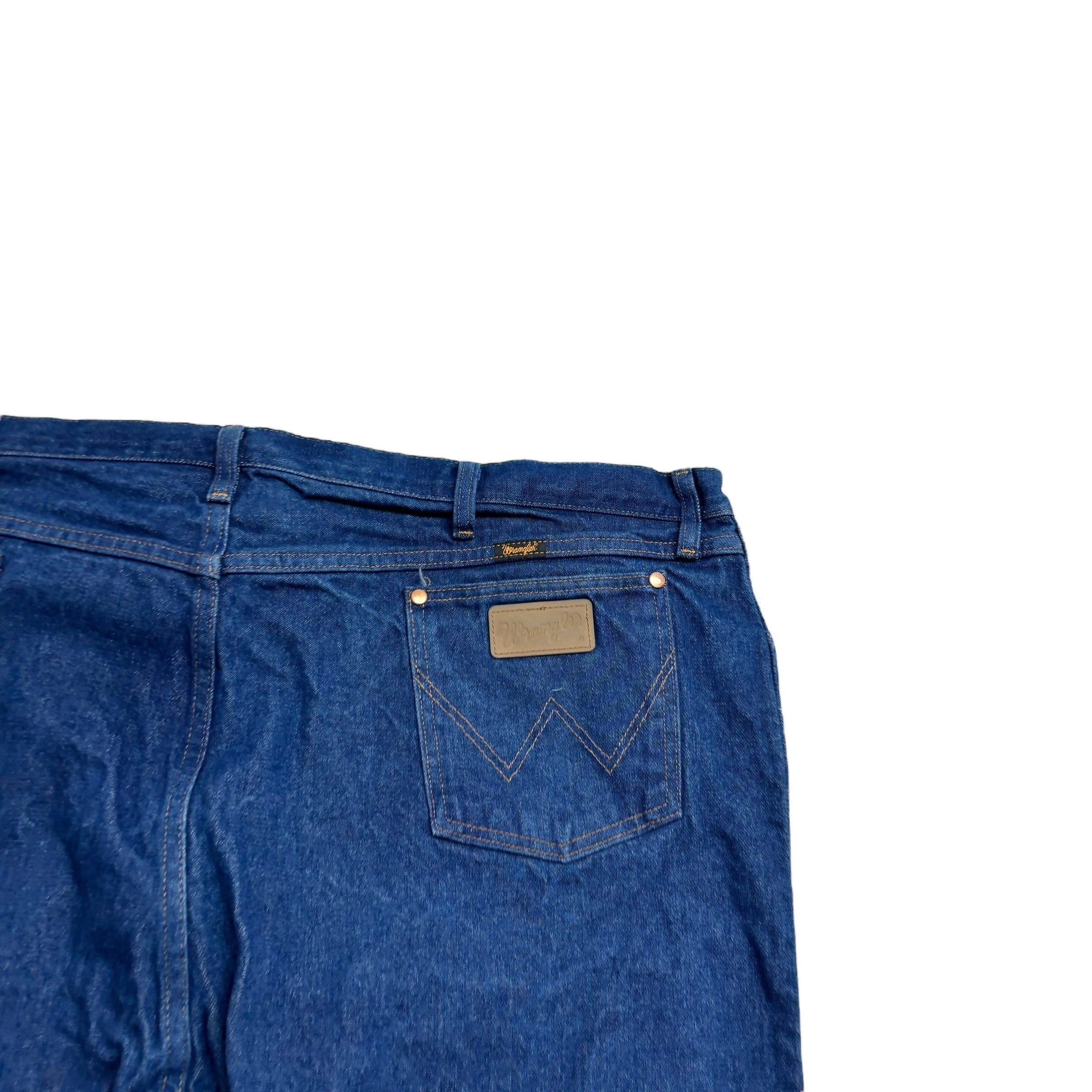 Wrangler Jeans Cowboy Cut W50 L34 Mens Dark Blue 13MWZ Original Fit Denim (E)