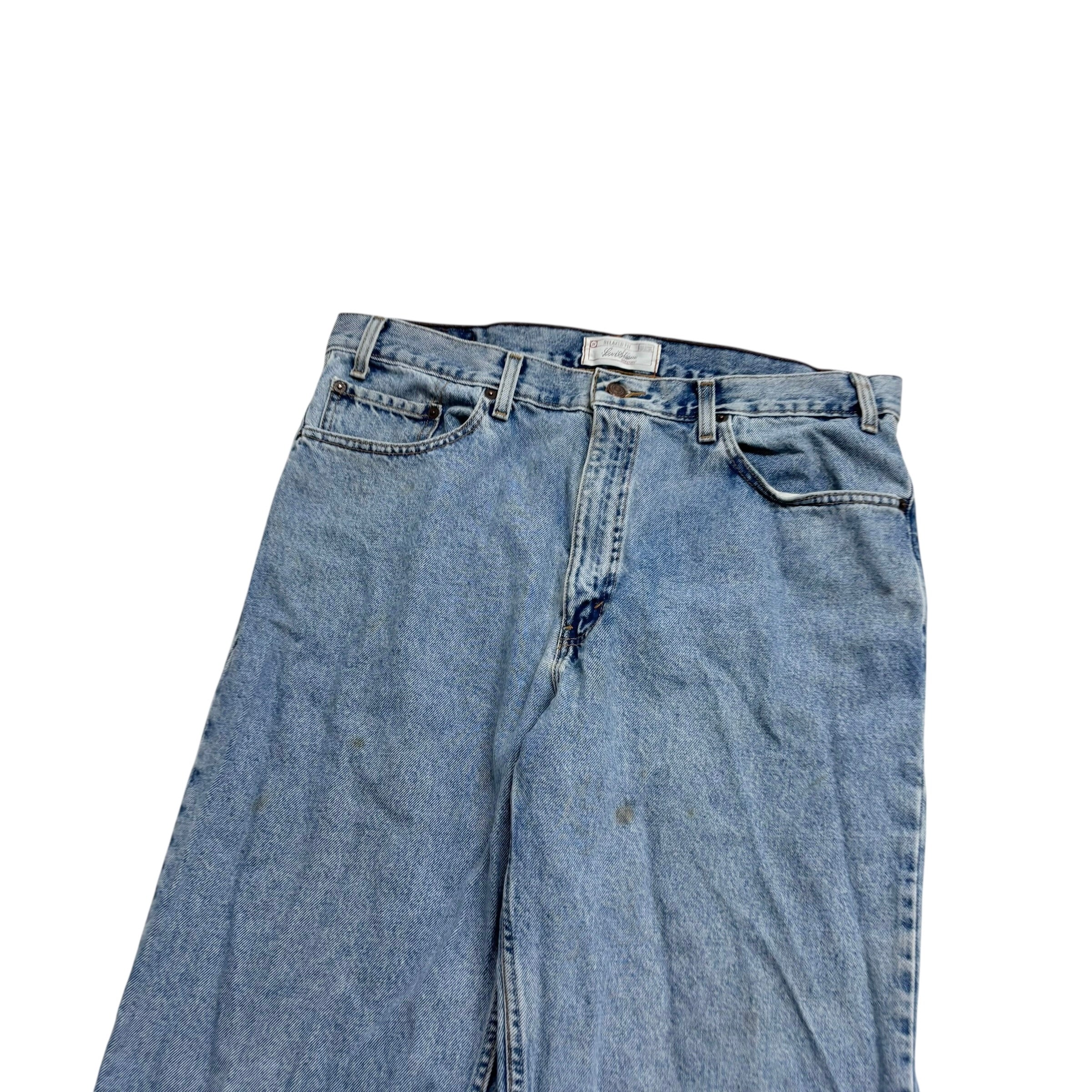 Levis Signature Jeans W38 L30 Mens Light Blue Relaxed Straight Fit Vintage (F)