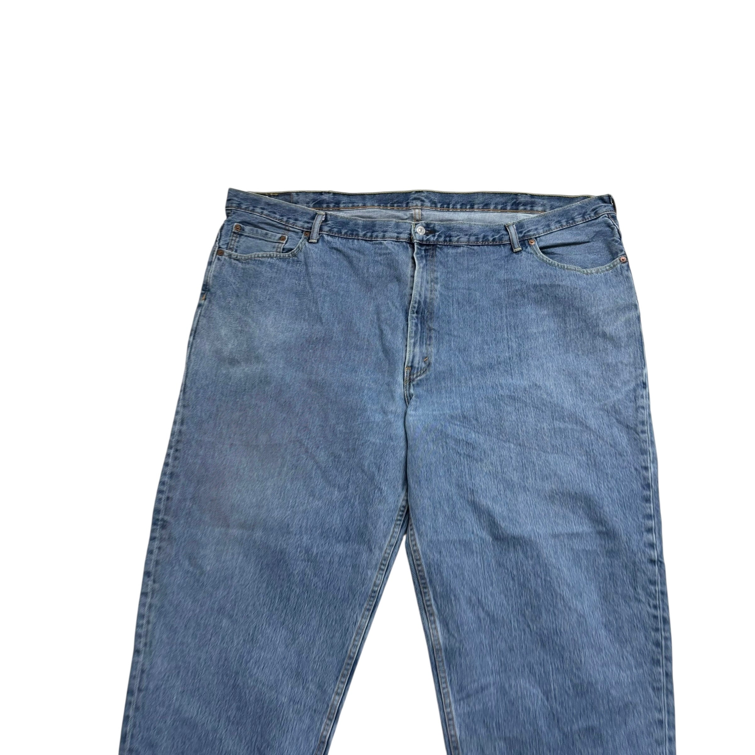 Levis 560 Jeans W52 L30 Mens Light Blue Baggy Relaxed Comfort Fit Denim