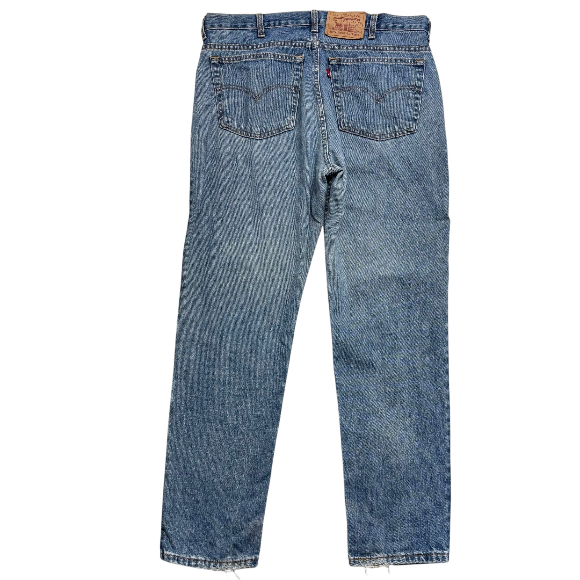 Levis 512 Jeans W38 L30 Mens Mid Blue Slim Tapered Fit Vintage Denim (F)