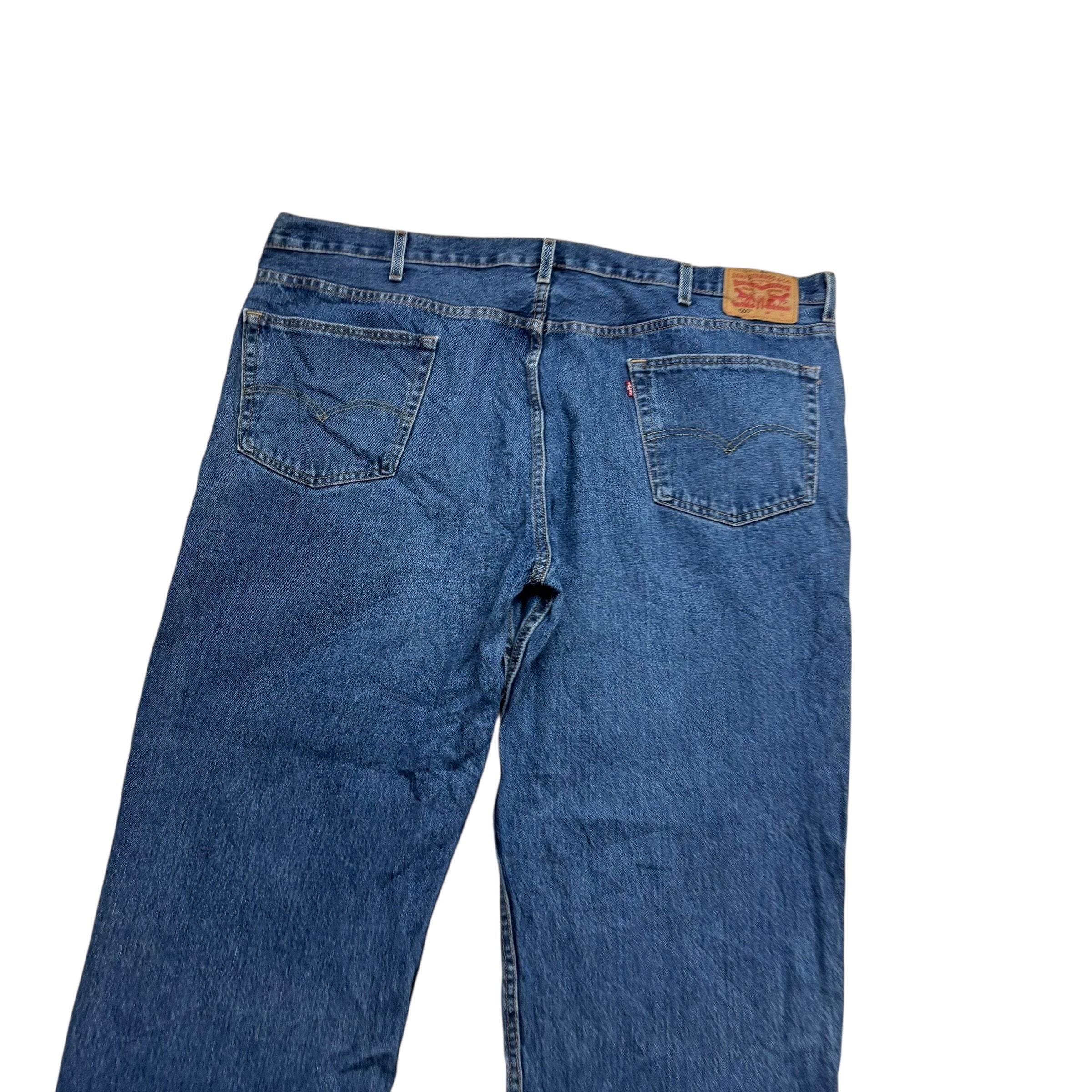 Levis 550 Jeans W48 L30 Mens Mid Blue Baggy Relaxed Straight Fit Denim (E)