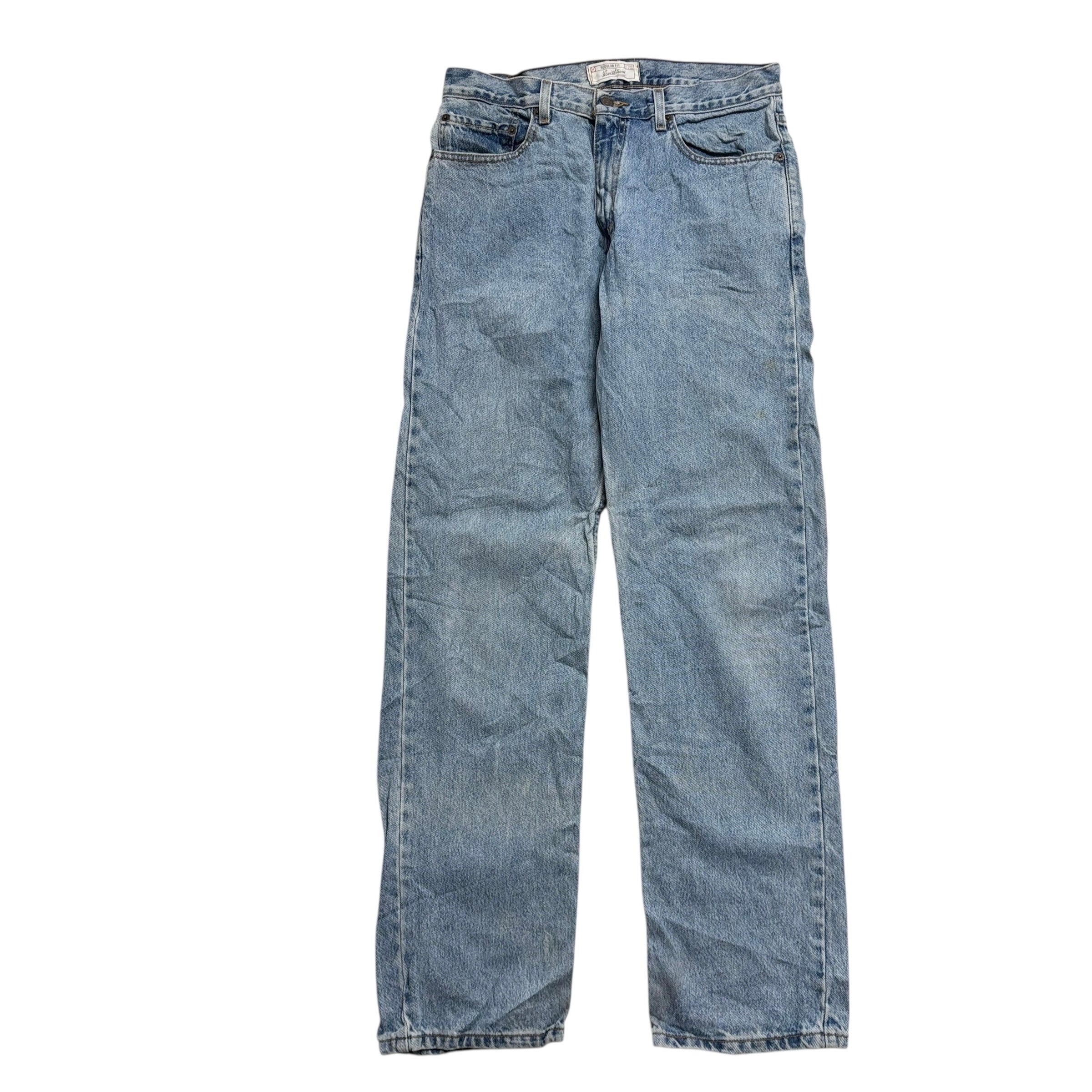 Levis Signature Jeans W34 L34 Mens Light Blue Regular Straight Fit Vintage Denim