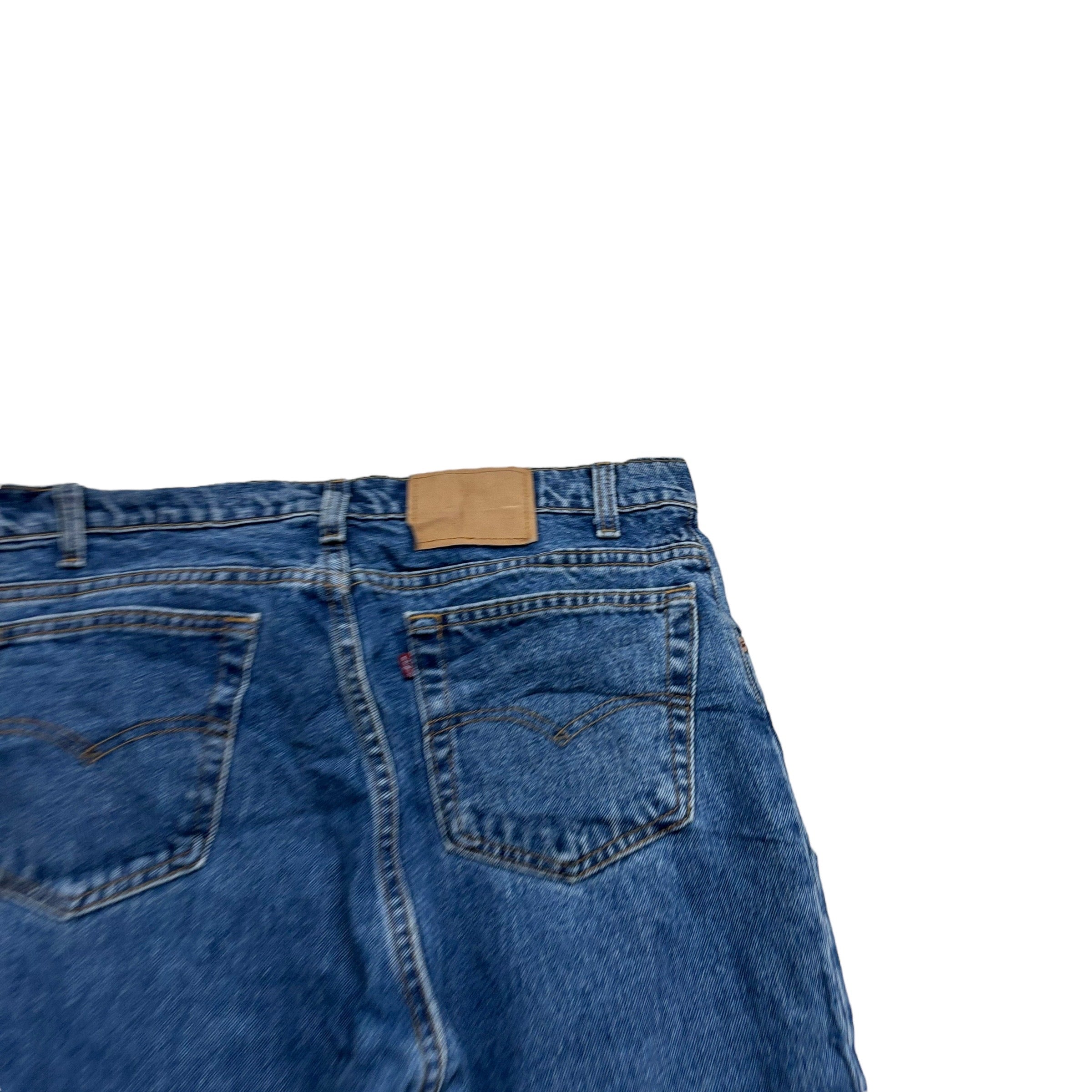 Levis 560 Jeans W35 L30 Mens Mid Blue Relaxed Tapered Fit USA Made Vintage