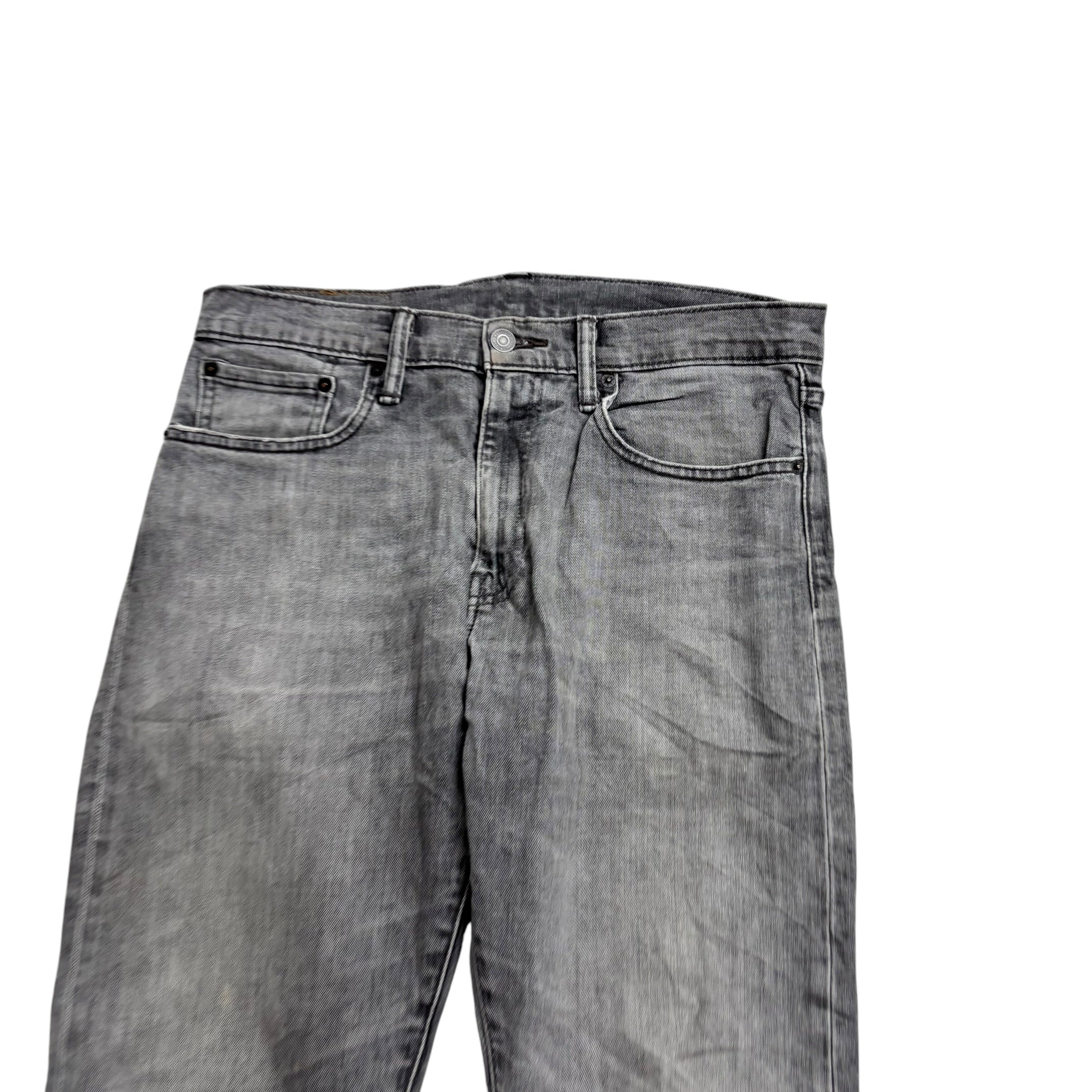 Levis 512 Jeans W32 L34 Mens Grey Slim Tapered Fit Stretch Denim (F)