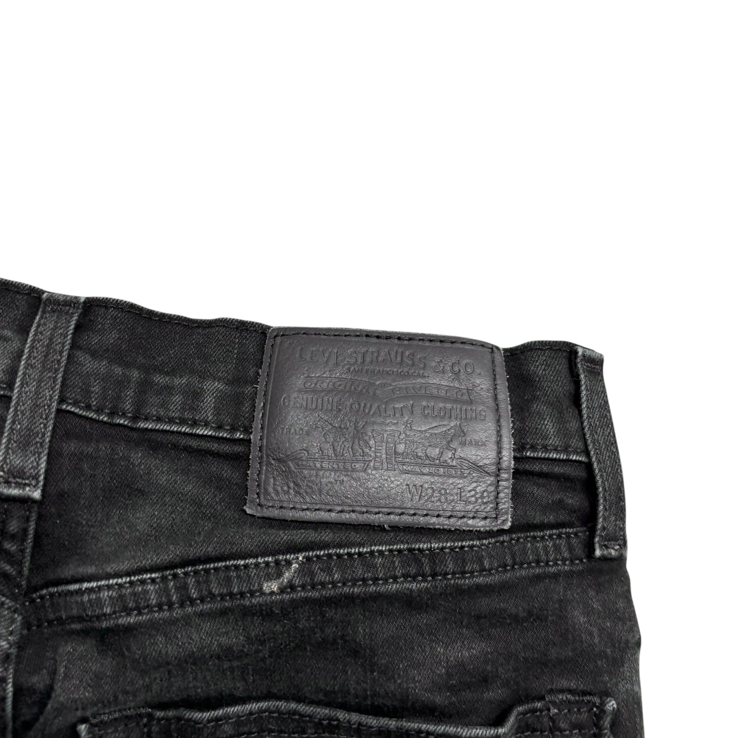 Levis 512 Jeans W27 L27 Mens Black Slim Tapered Fit Stretch Denim