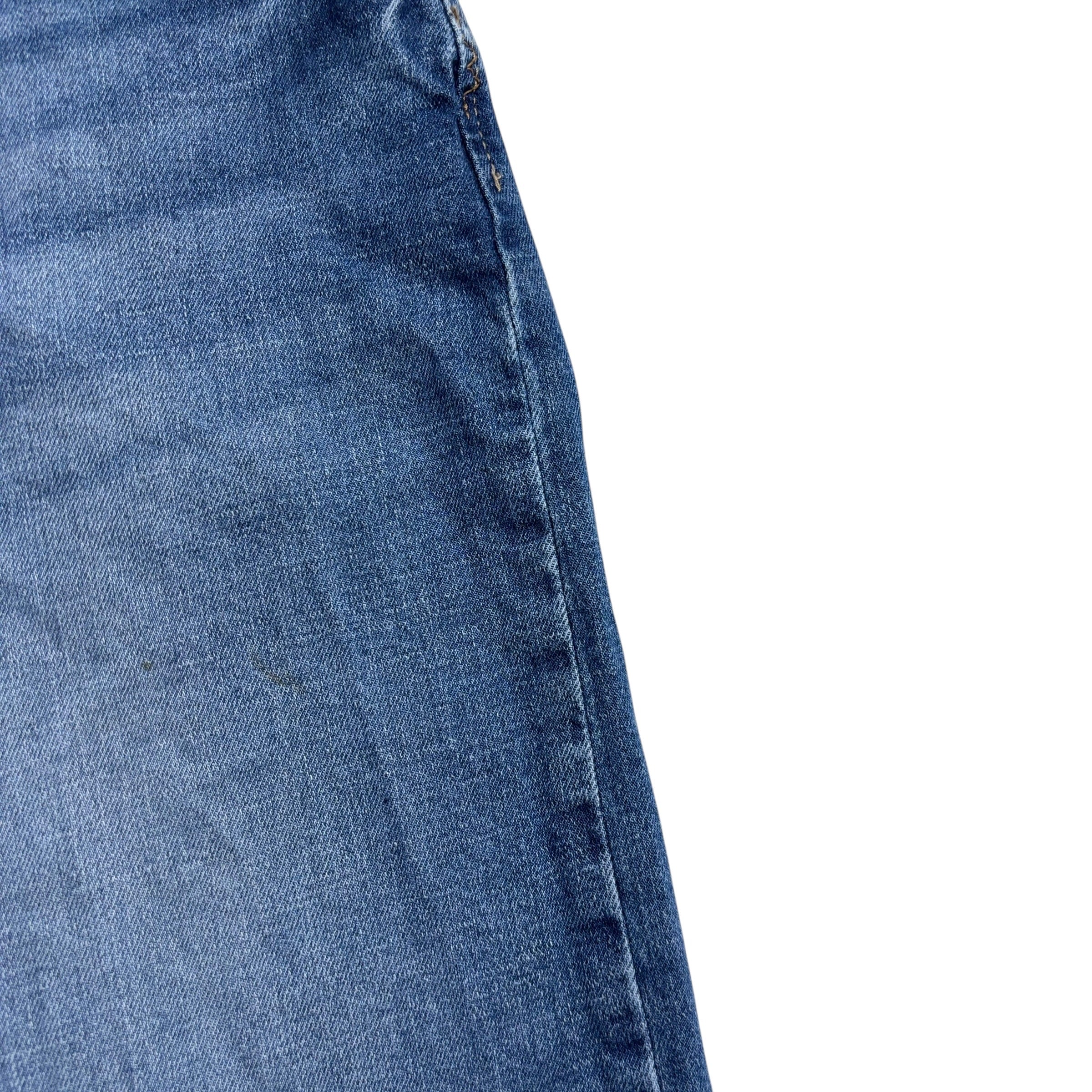 Wrangler Jeans W29 L30 Mens Mid Blue Athletic Tapered Fit Stretch Denim