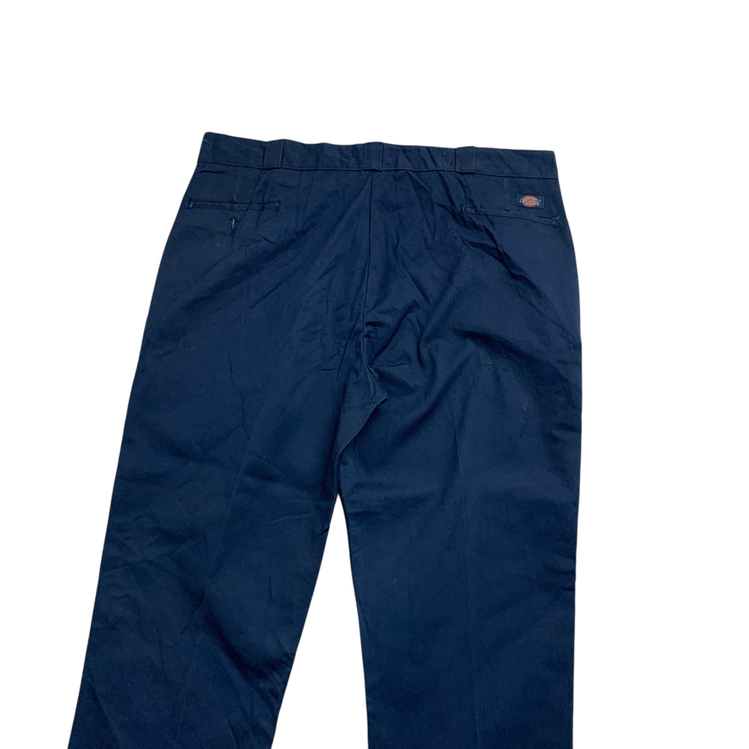 Dickies 874 Trousers W42 L30 Mens Blue Pants Original Straight Fit Workwear
