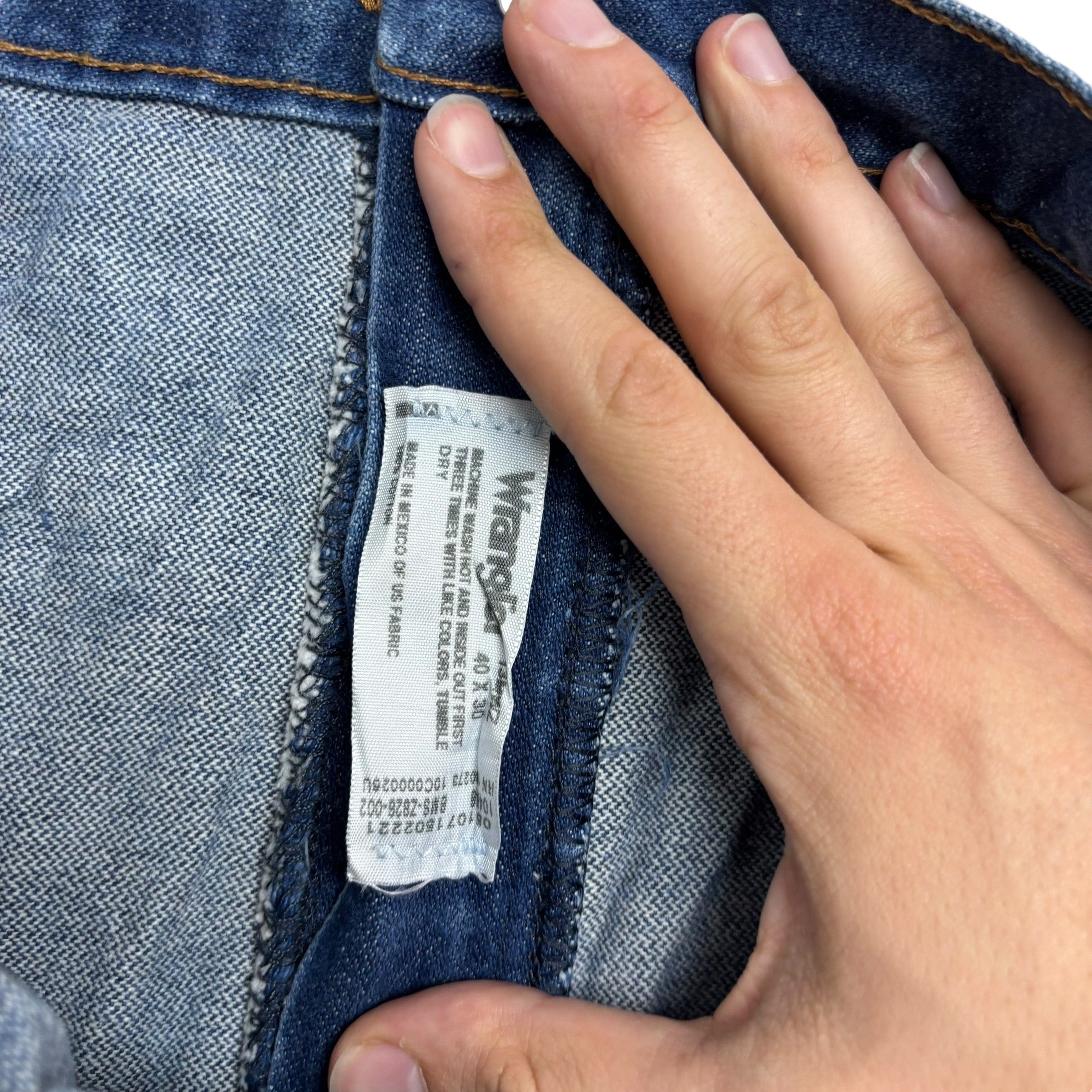 Wrangler Jeans Cowboy Cut W40 L30 Mens Mid Blue 13MWZ Original Fit Denim (E)