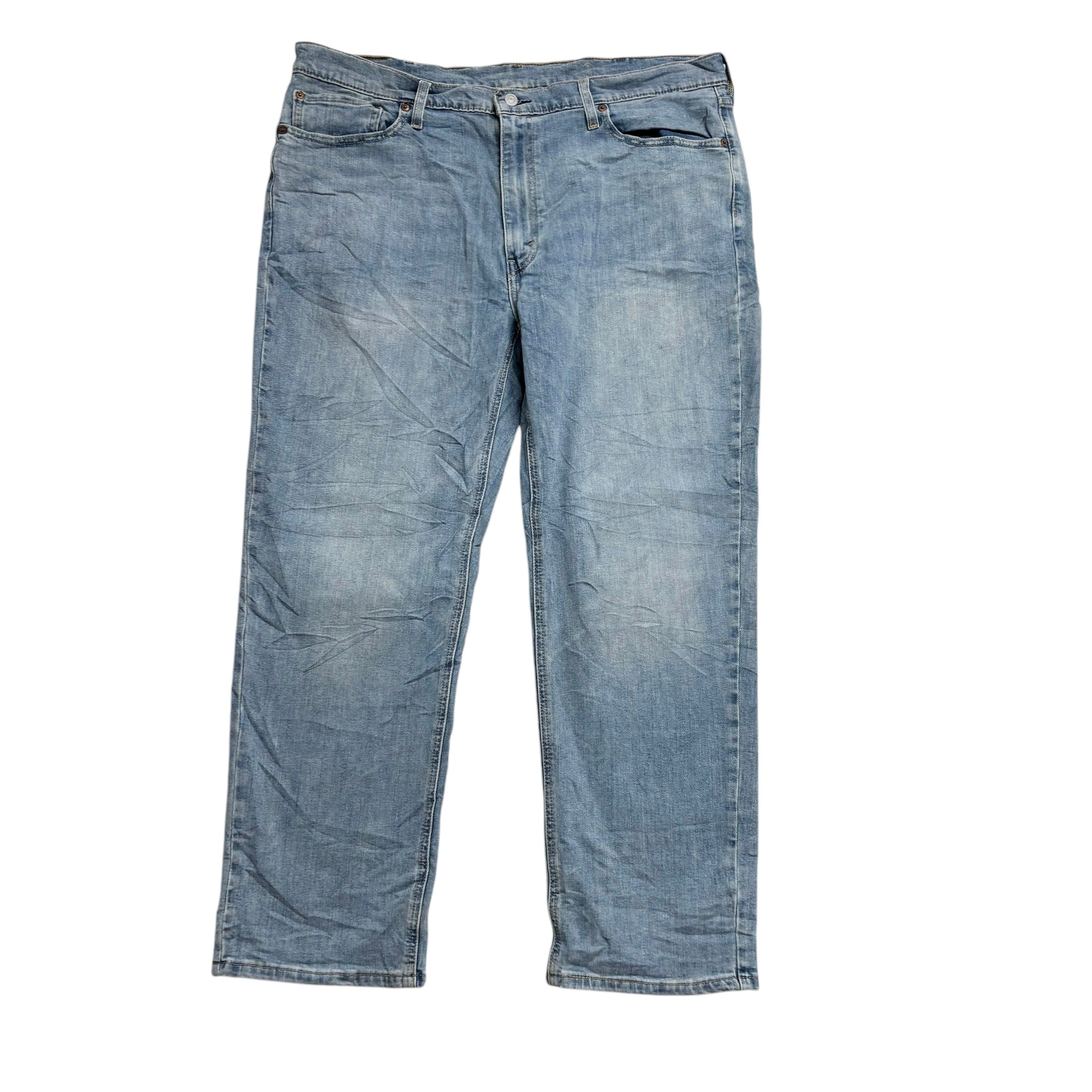 Levis 541 Jeans W40 L30 Mens Light Blue Athletic Tapered Fit Stretch Denim (E)