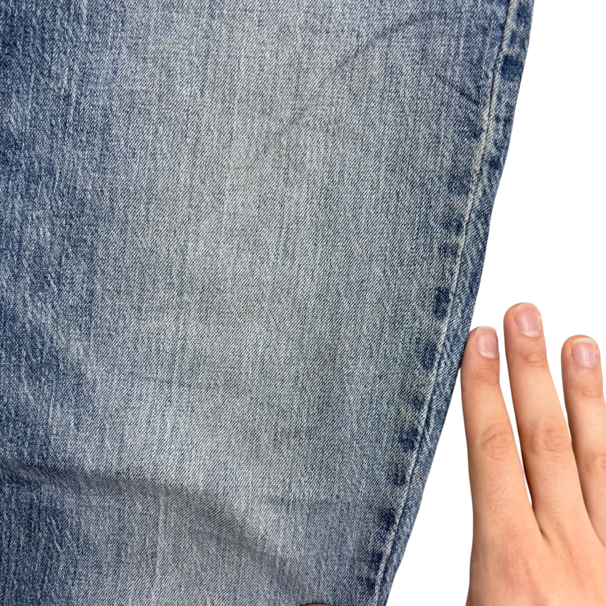 Levis 527 Jeans W34 L32 Mens Mid Blue Slim Bootcut Fit Stretch Denim