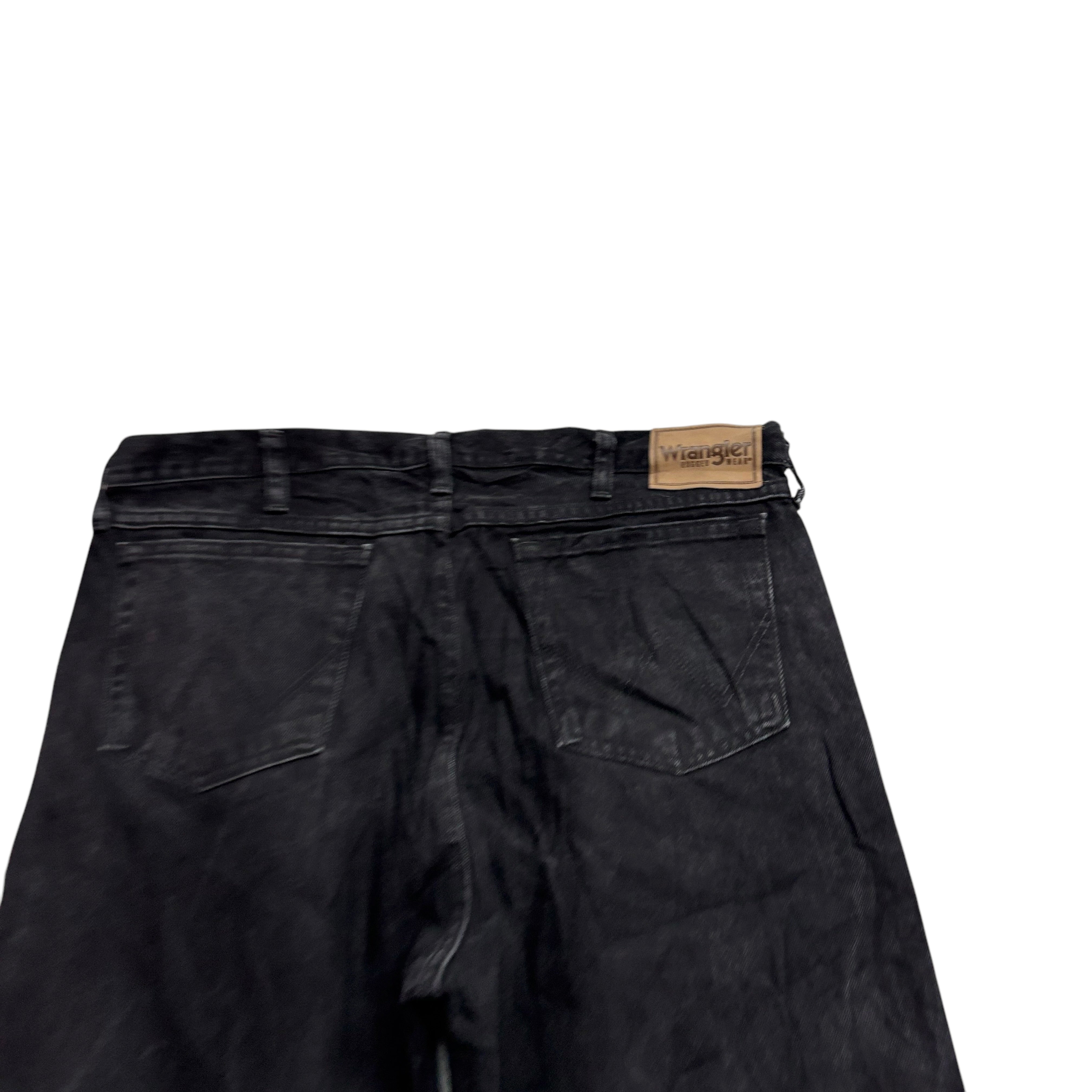 Wrangler Jeans W36 L36 Mens Black Relaxed Straight Fit Vintage Denim (E)