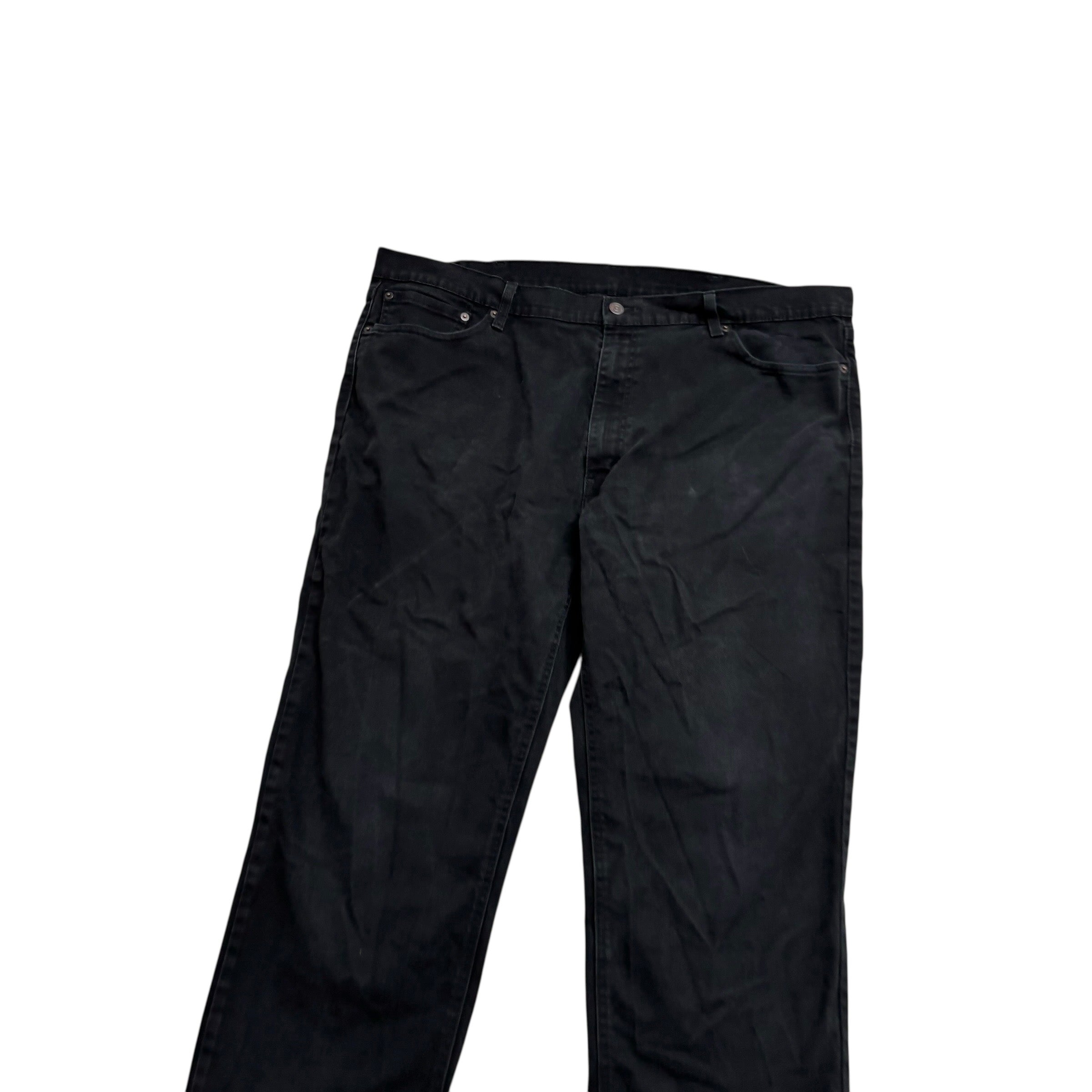 Levis 541 Jeans W42 L33 Mens Black Athletic Tapered Fit Stretch Denim