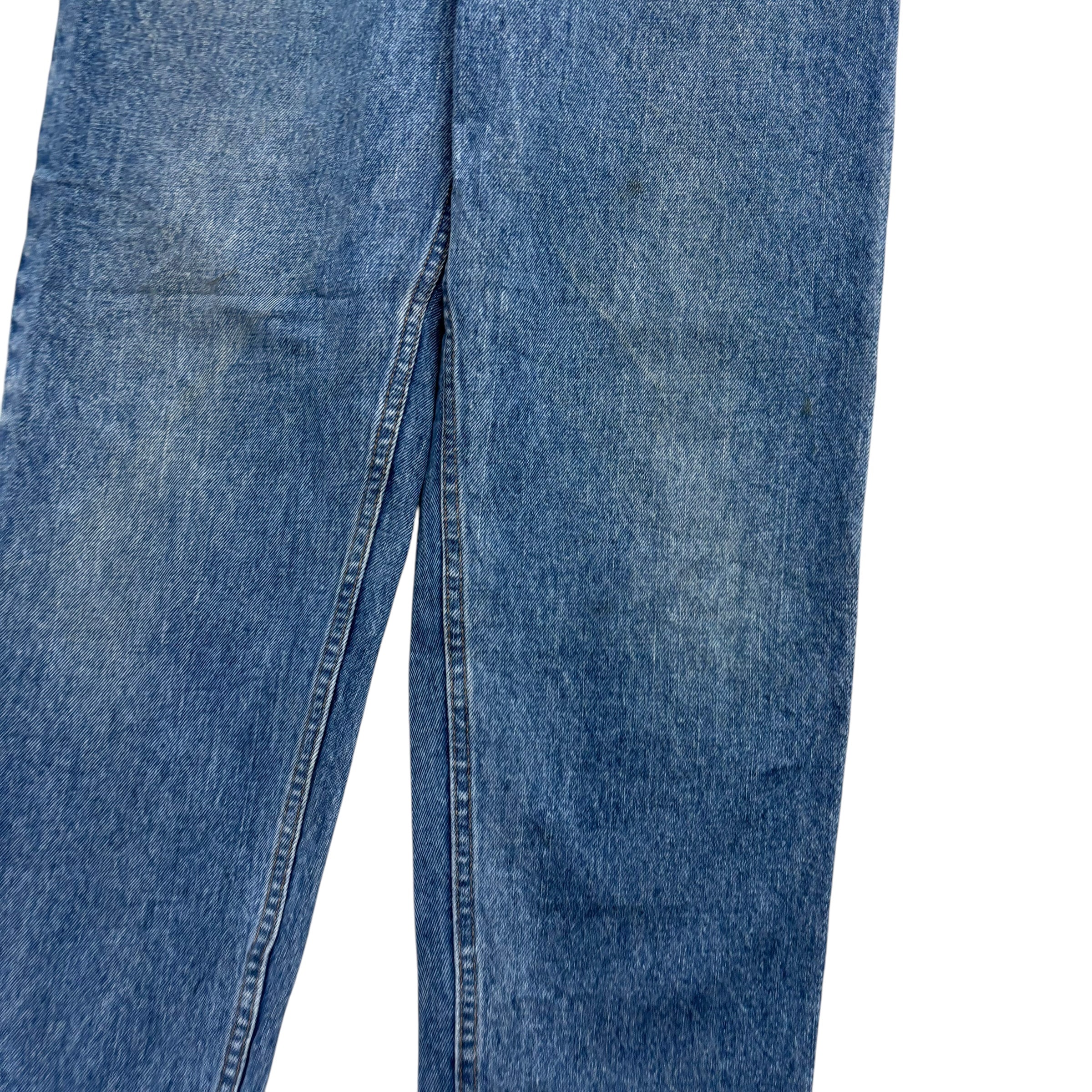 Levis 550 Jeans W32 L30 Mens Mid Blue Relaxed Tapered Fit Vintage Made In USA