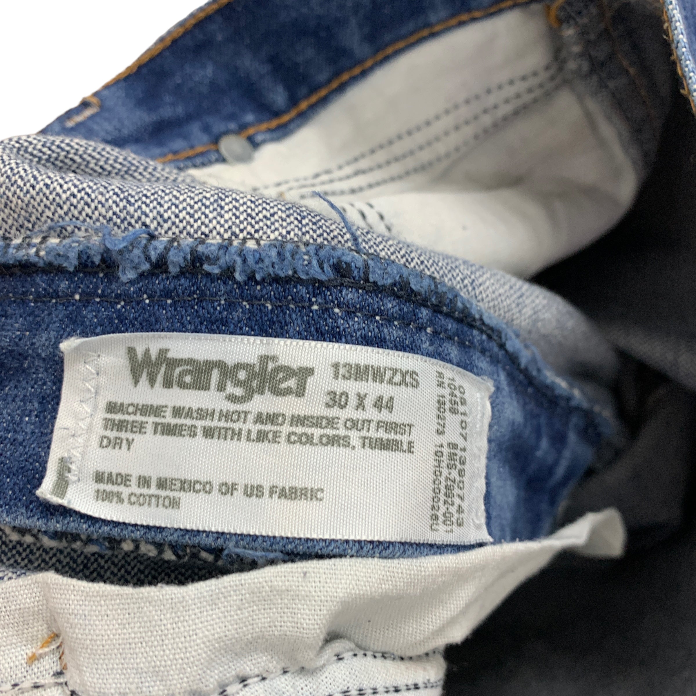 Wrangler Jeans Cowboy Cut W28 L26 Mens Blue 13MWZ Original Fit Vintage Denim