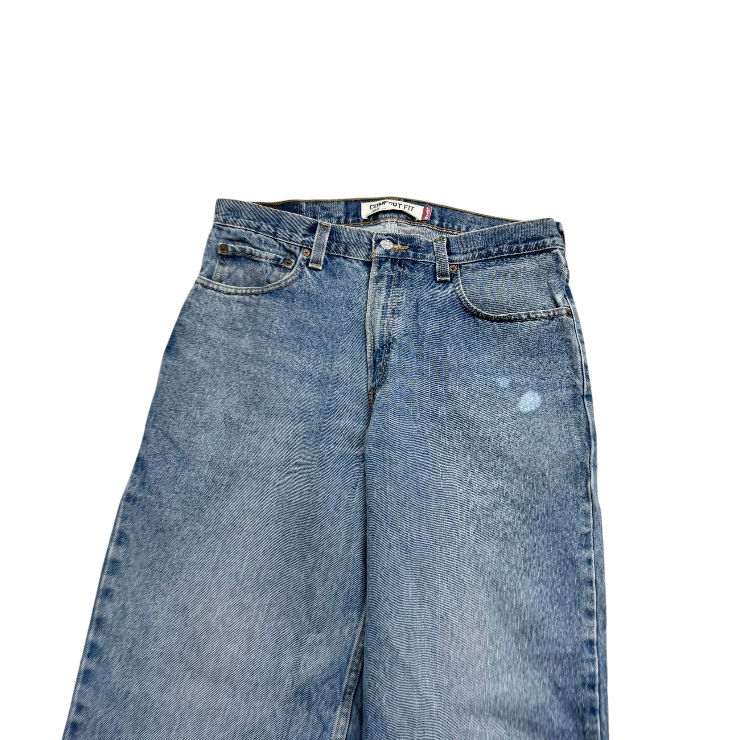 Levis 560 Jeans W34 L34 Mens Mid Blue Baggy Relaxed Comfort Fit Vintage Denim