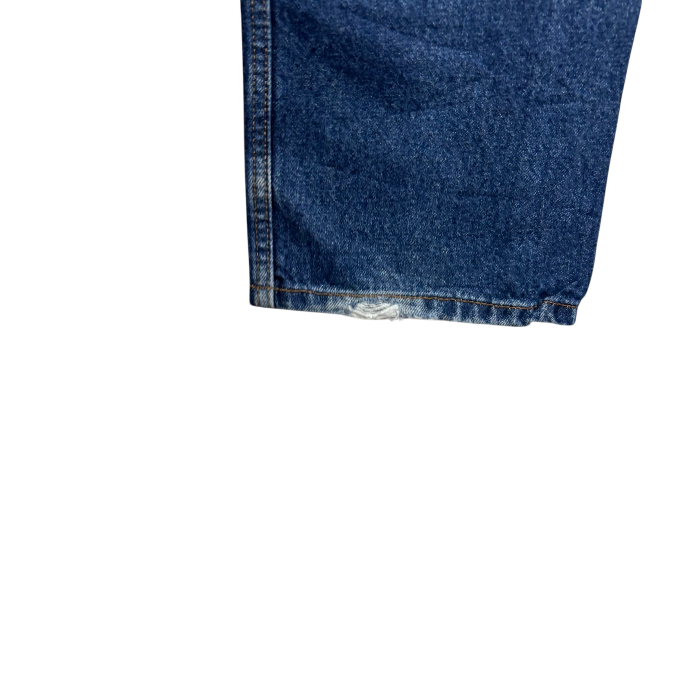 Levis 505 Jeans W36 L32 Mens Mid Blue Regular Straight Fit Vintage Denim