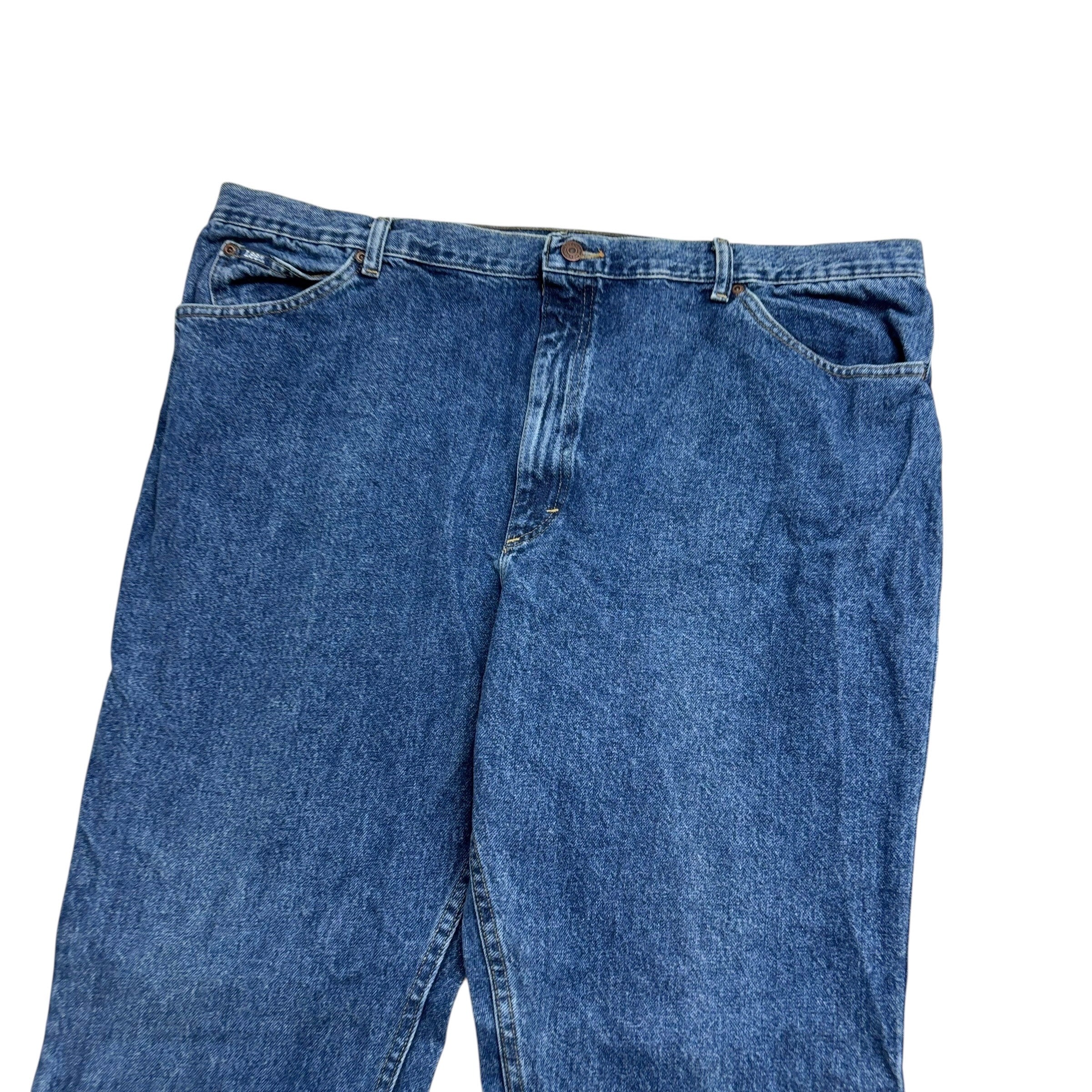 Lee Jeans W42 L30 Mens Regular Straight Fit Mid Blue Vintage Denim 90s (E)