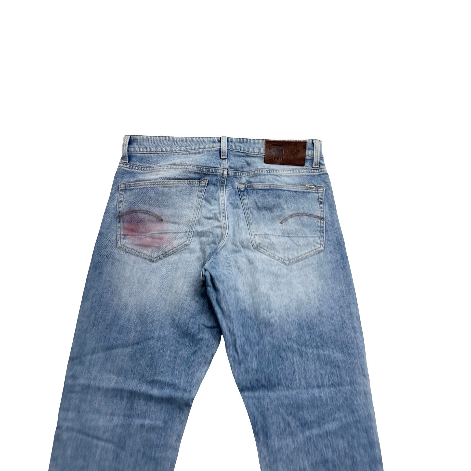 G-Star Jeans W30 L32 Mens Light Blue Regular Tapered Fit Stretch Denim