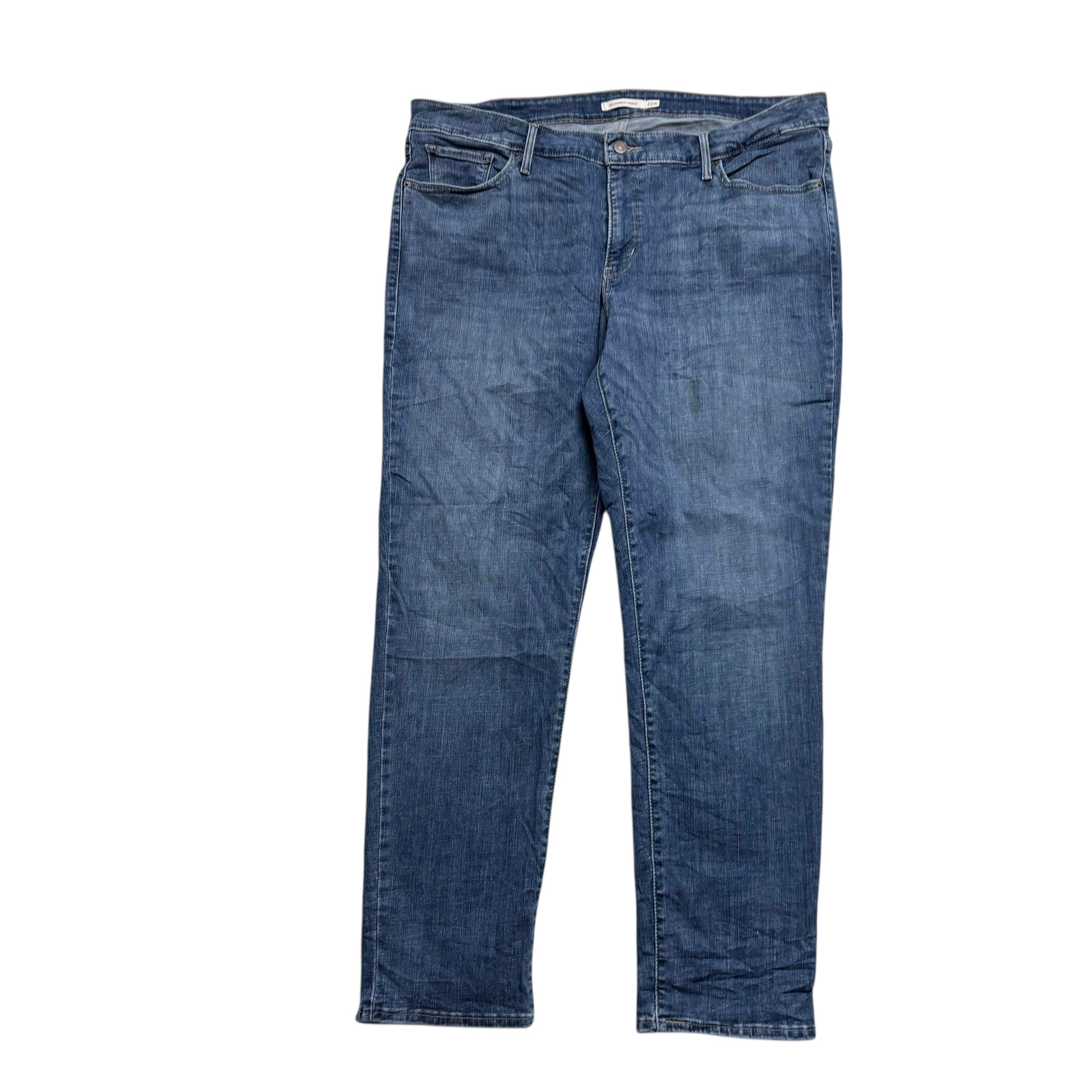 Levis 311 Jeans W38 L30 Womens Mid Blue Shaping Skinny Fit Stretch Denim