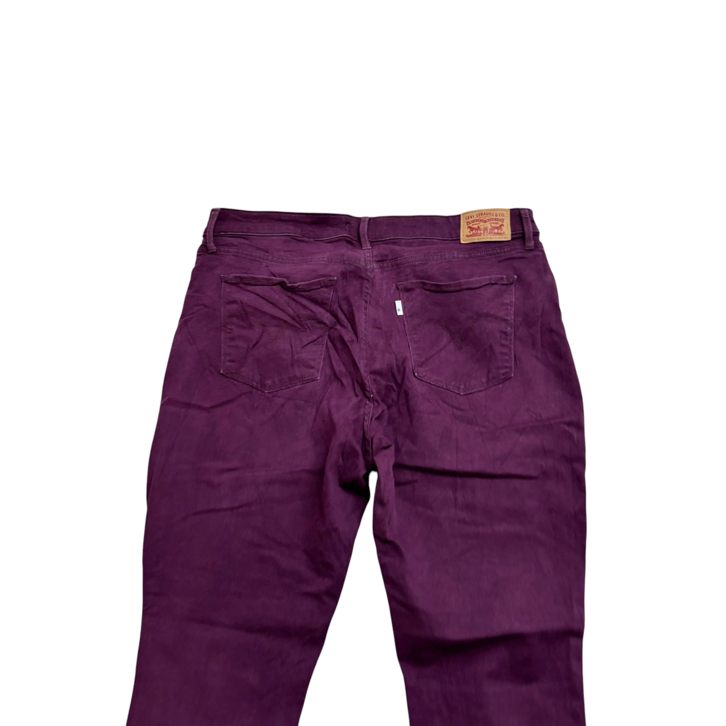 Levis Trousers W33 L30 Womens Mid Rise Skinny Fit Stretch Pants (E)
