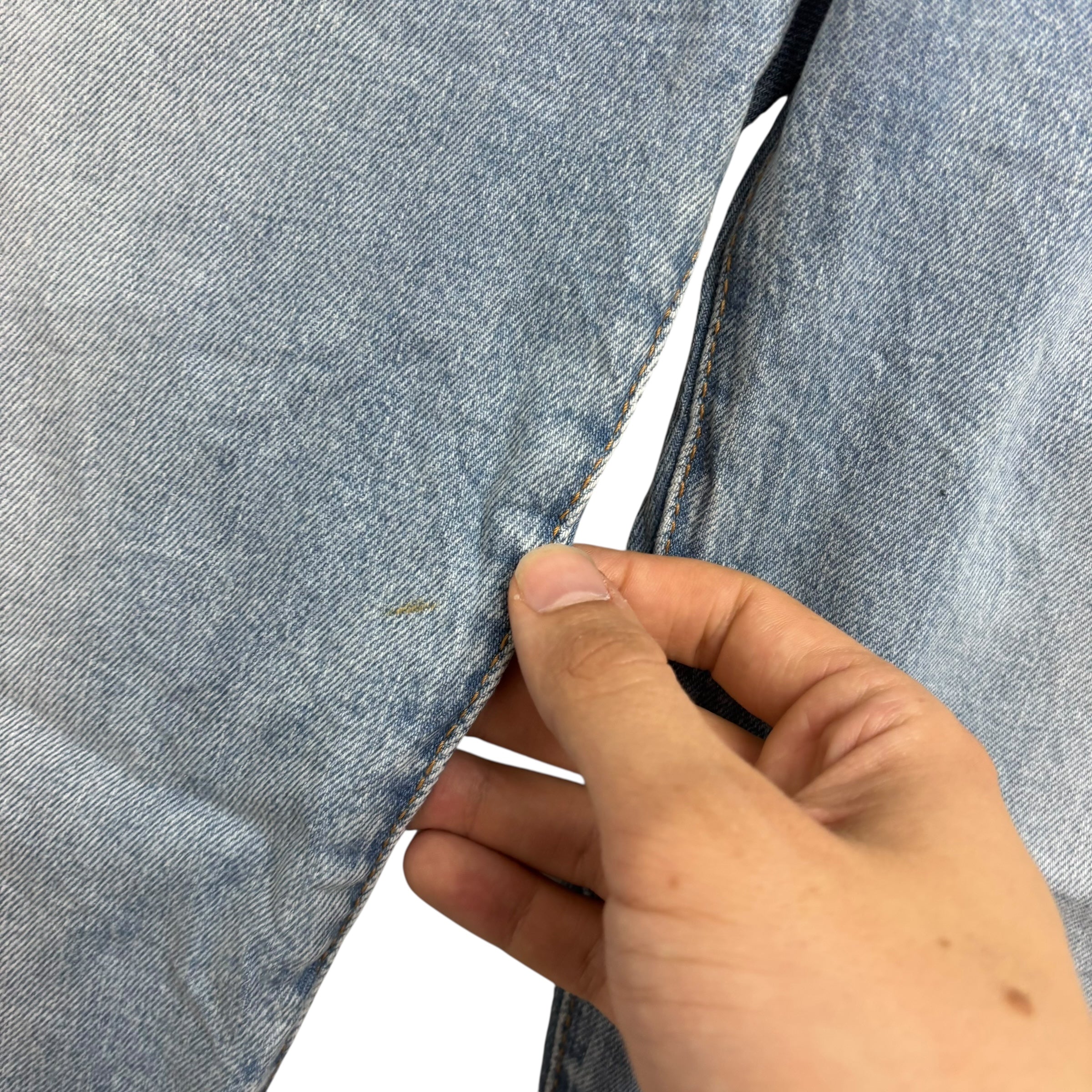 Levis 512 Jeans W44 L33 Mens Light Blue Slim Tapered Fit Stretch Premium Denim