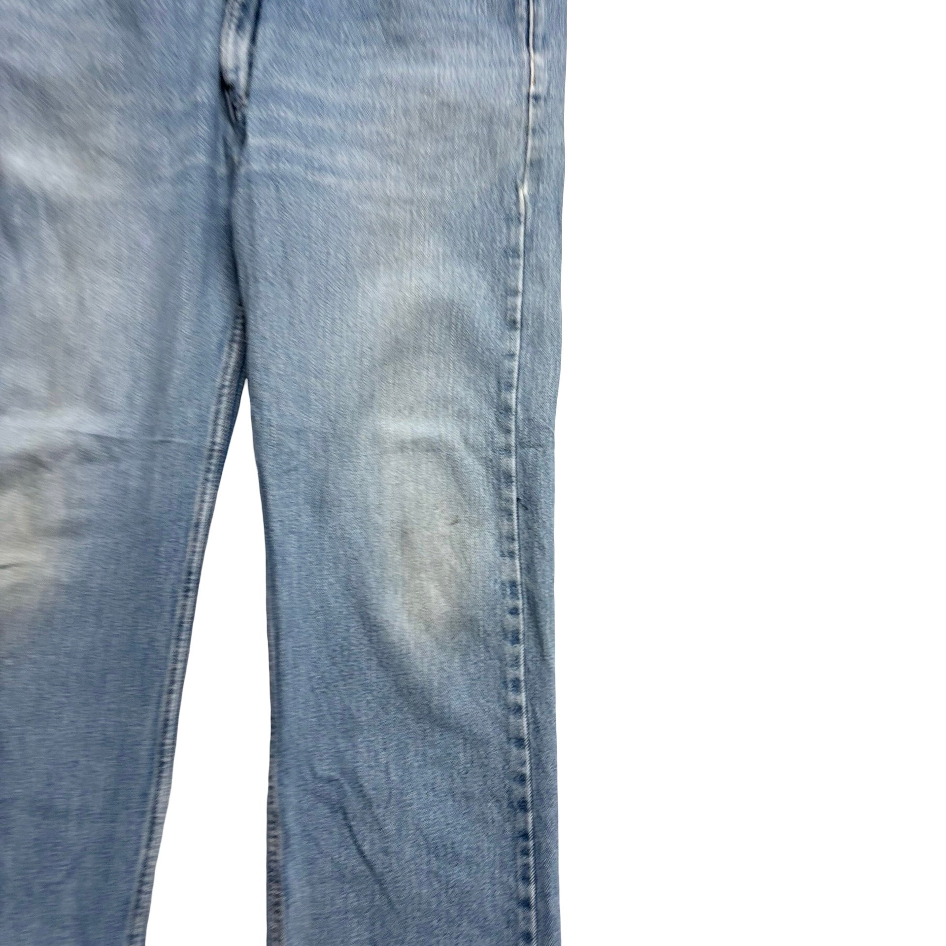 Levis 505 Jeans W36 L30 Mens Light Blue Regular Straight Fit Vintage Denim (F)