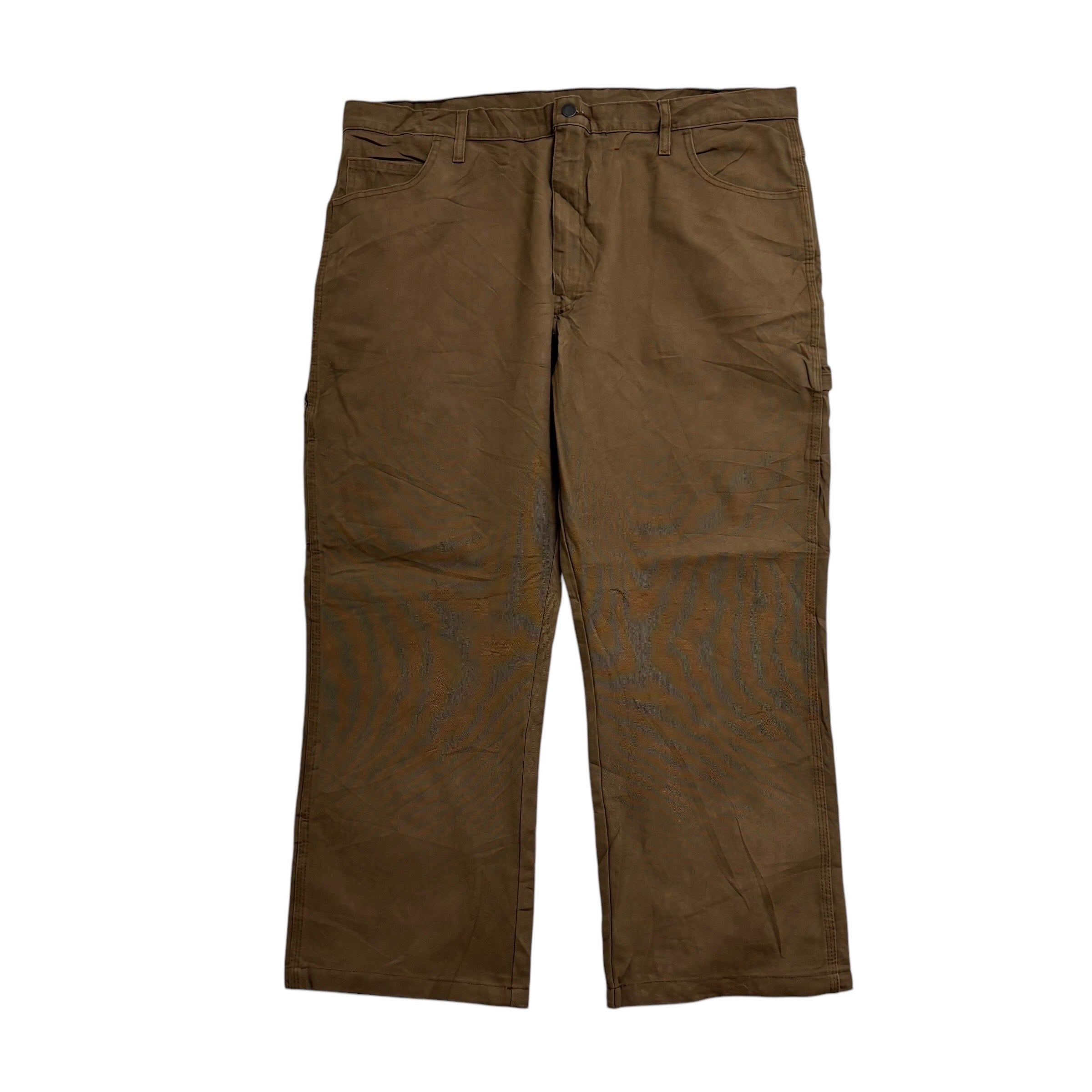 Dickies Carpenter Pants W40 L28 Mens Brown Relaxed Straight Trousers Jeans (E)