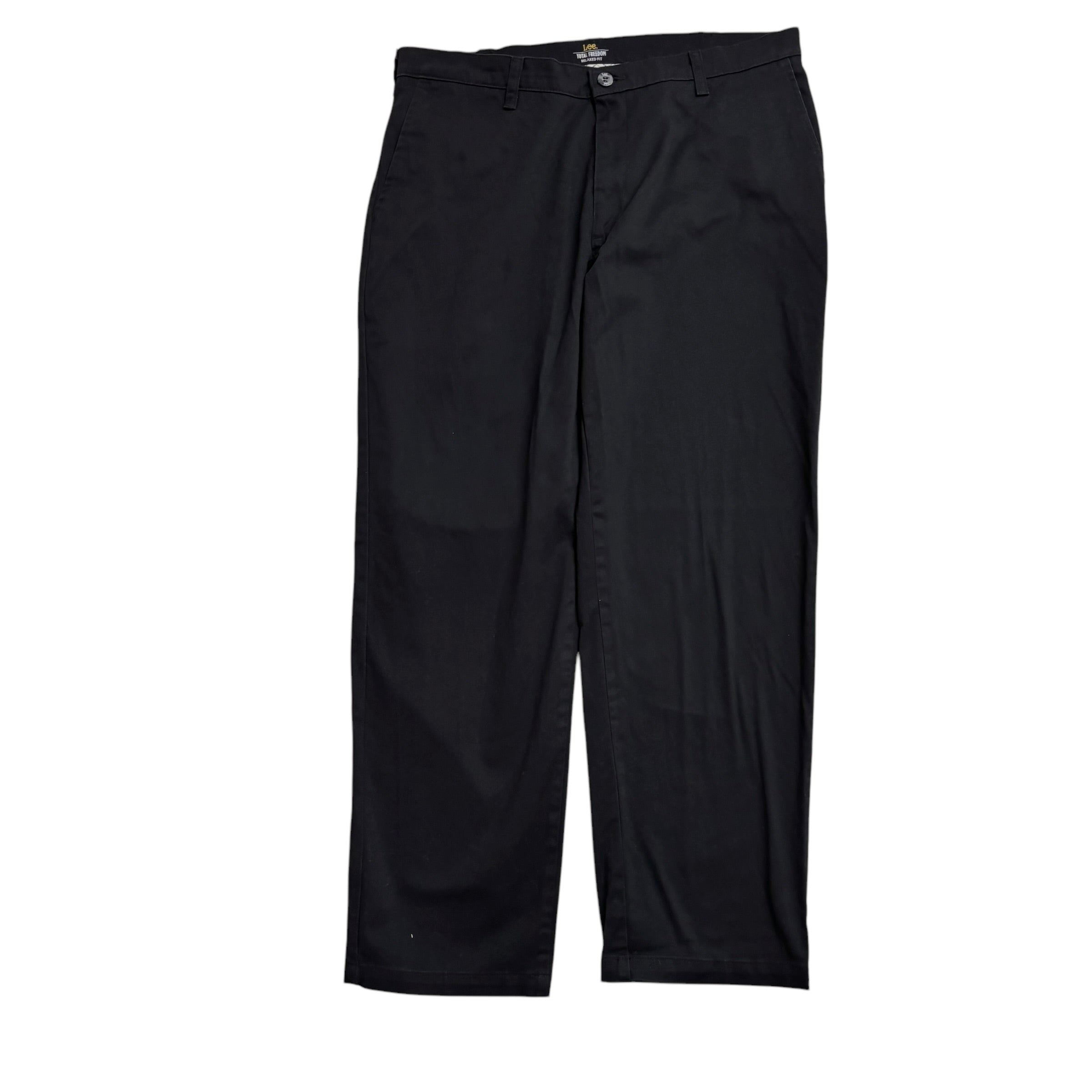 Lee Trousers W36 L30 Mens Black Relaxed Fit Total Freedom Pants (E)