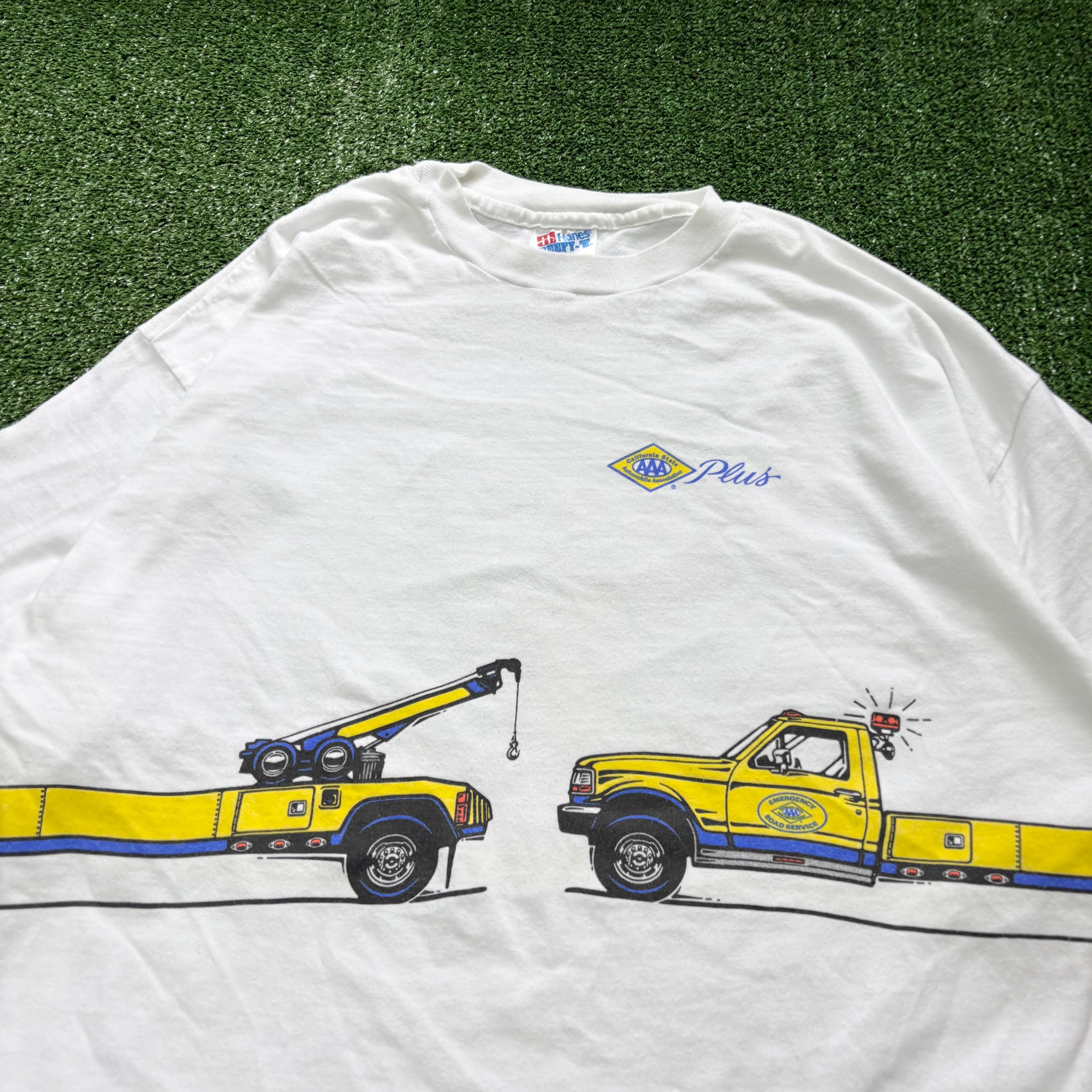 Vintage T Shirt Mens XL White Single Stitch Graphic Print 90s USA