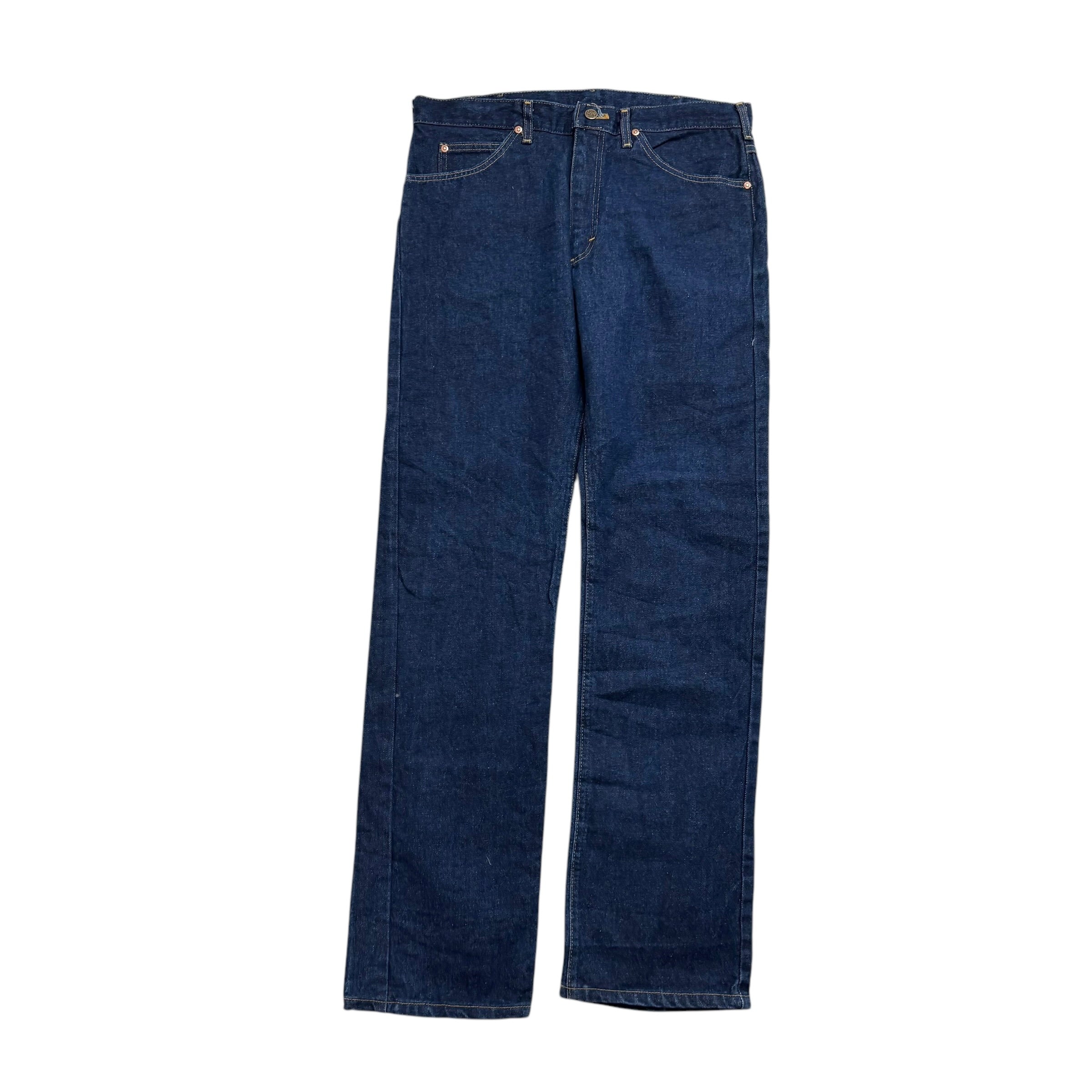 Lee Jeans W36 L34 Mens Dark Blue Regular Straight Fit Made In USA Vintage (E)