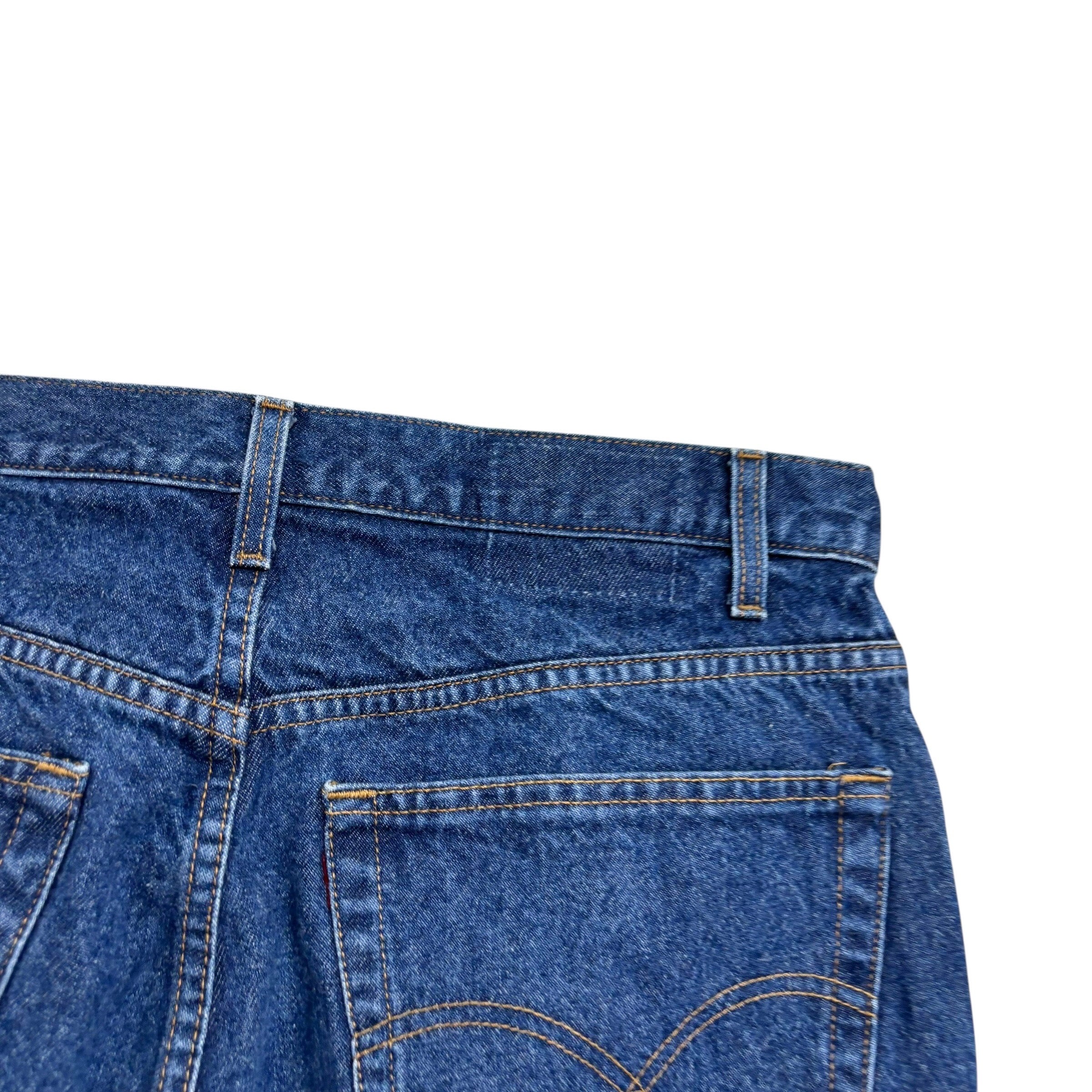 Levis Jeans W36 L28 Mens Dark Blue Relaxed Straight Fit Vintage Denim