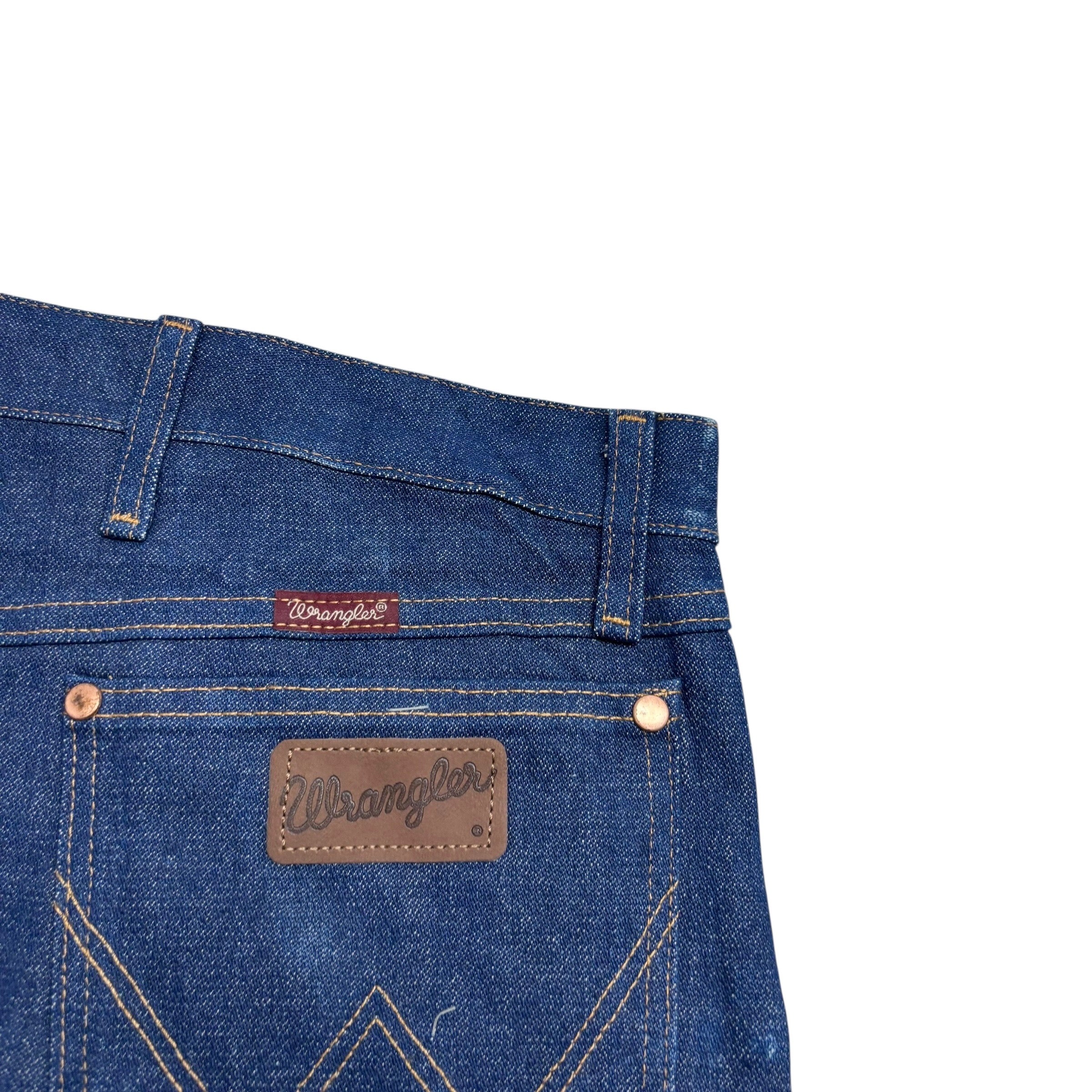 Wrangler Jeans Cowboy Cut W44 L35 Mens Dark Blue 31MWZ Original Fit Denim (E)