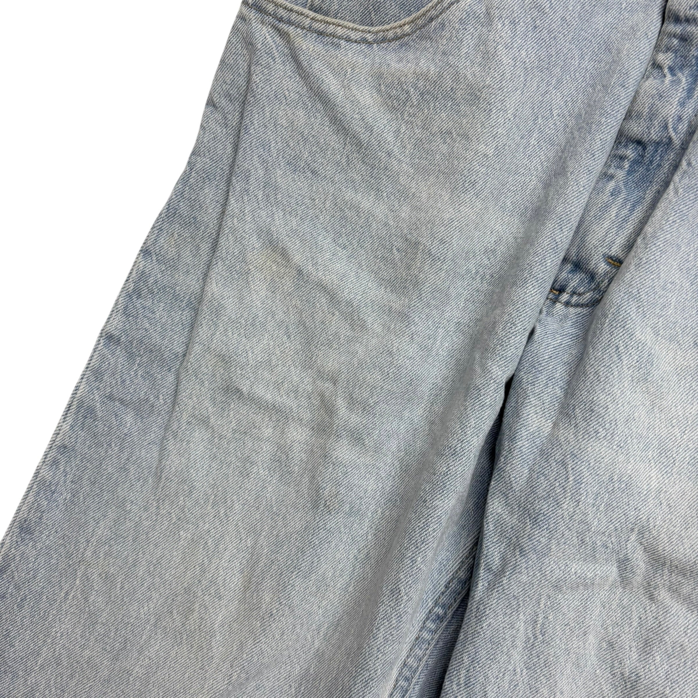 Wrangler Jeans W34 L29 Mens Light Blue Regular Straight Fit Stretch Denim