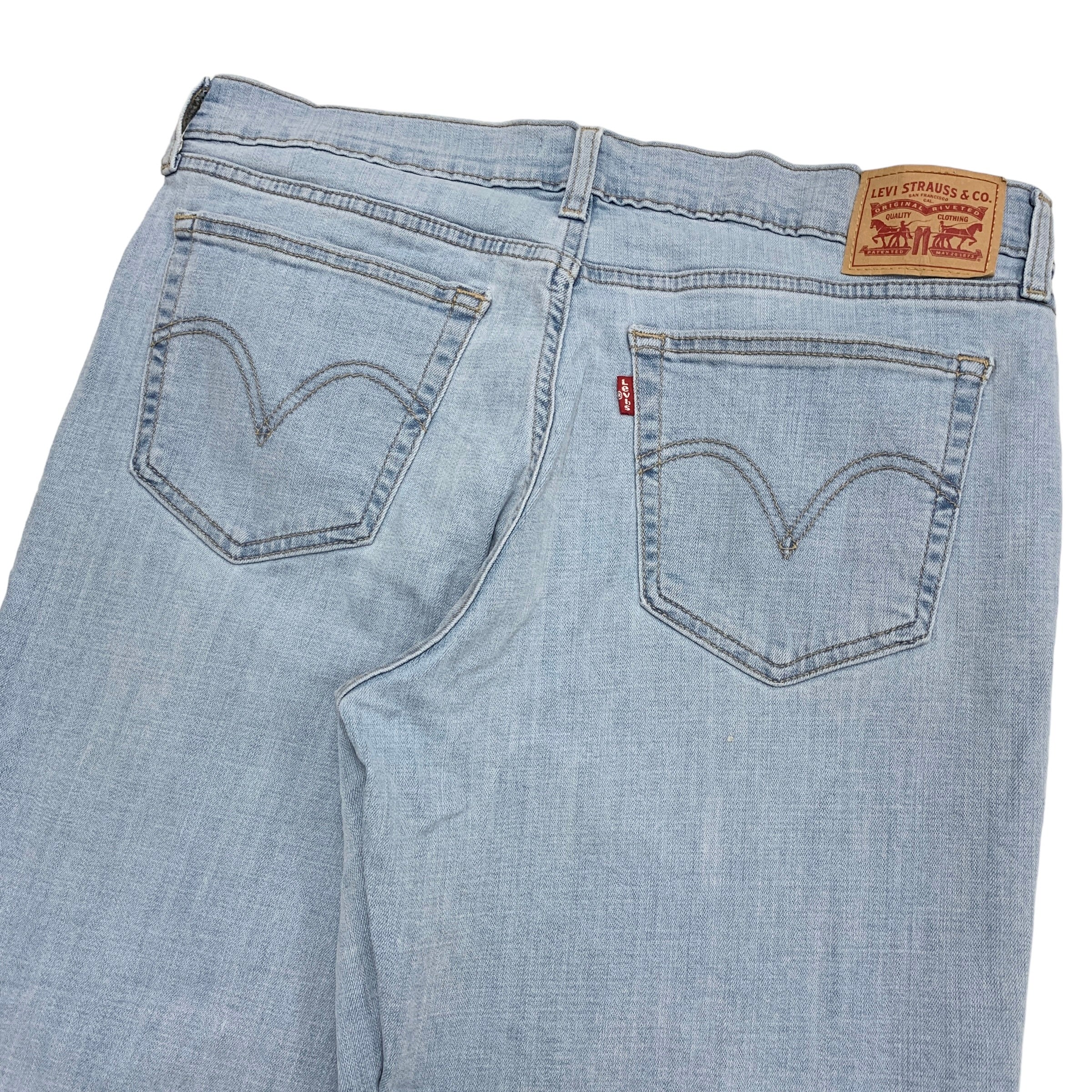 Levis Boyfriend Jeans W31 L26 Womens Light Blue Stretch Denim