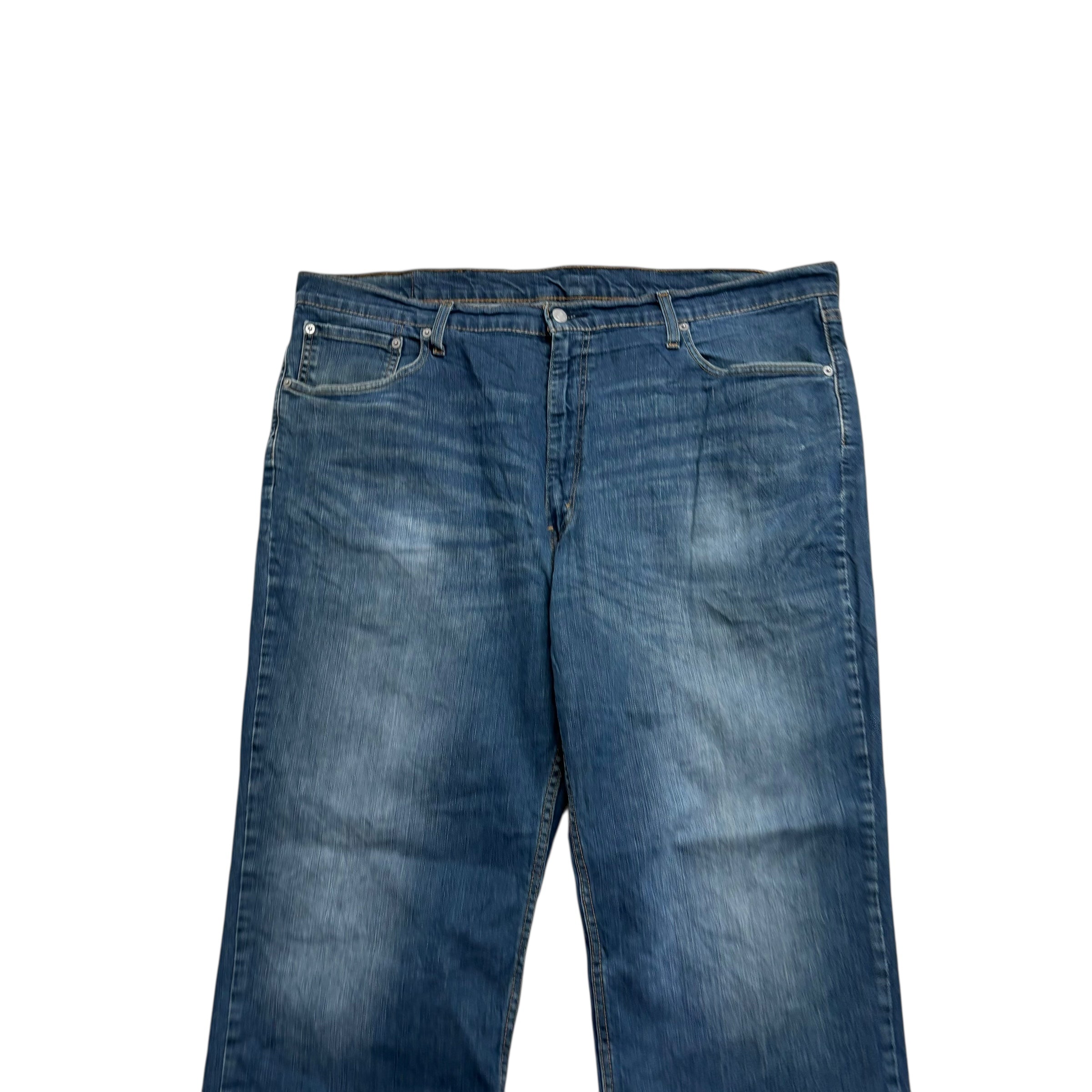 Levis 559 Jeans W44 L30 Mens Dark Blue Relaxed Straight Fit Stretch Denim (F)