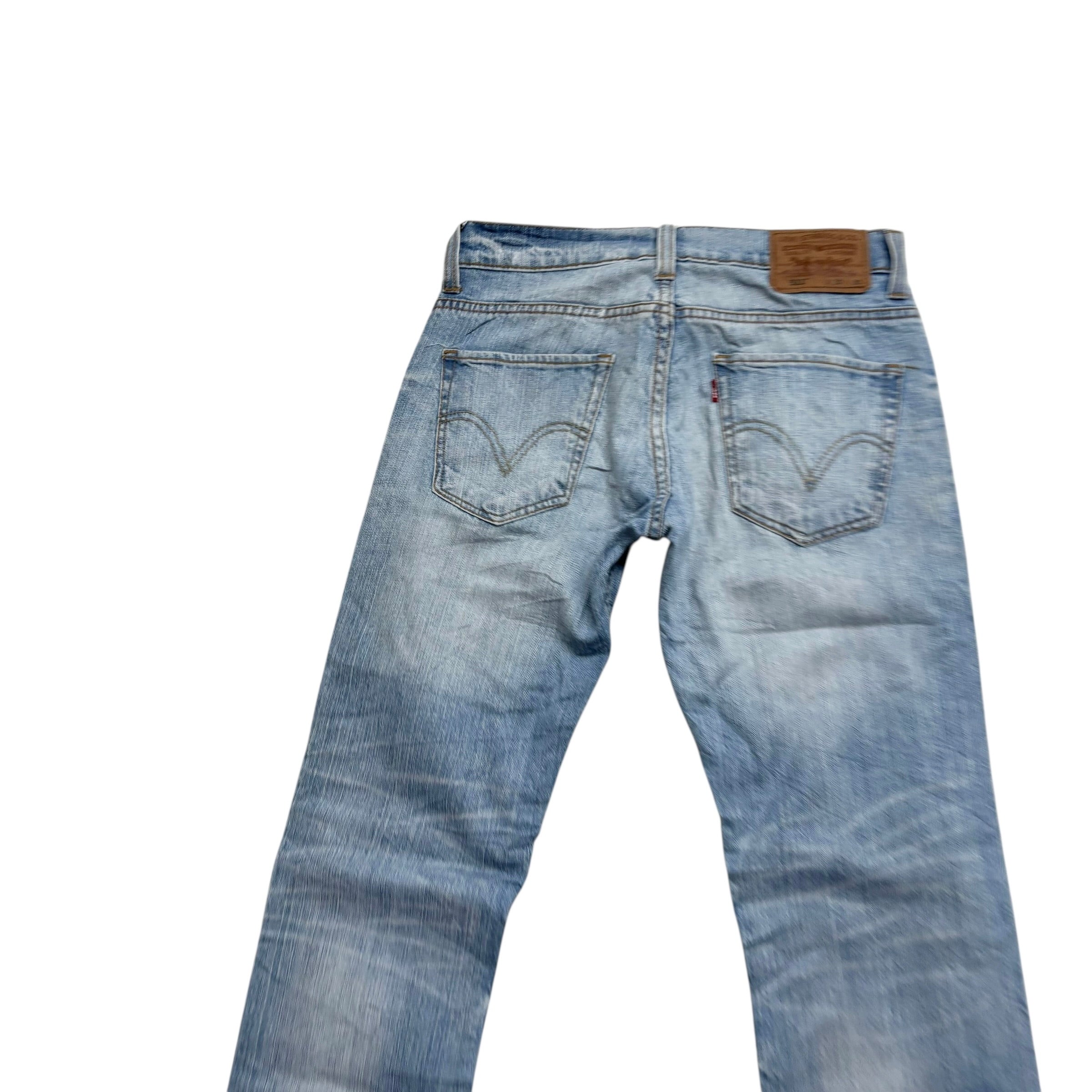 Levis 511 Jeans W30 L30 Mens Light Blue Slim Fit Vintage Denim