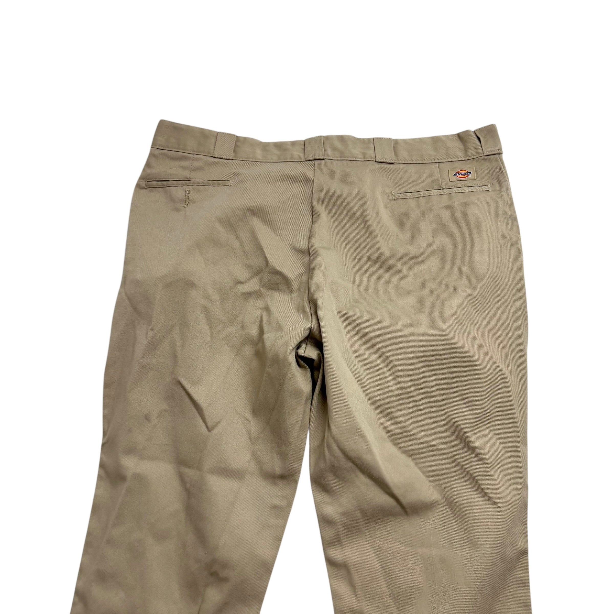 Dickies 874 Trousers W44 L30 Mens Beige Desert Sand Pants Original Fit Workwear