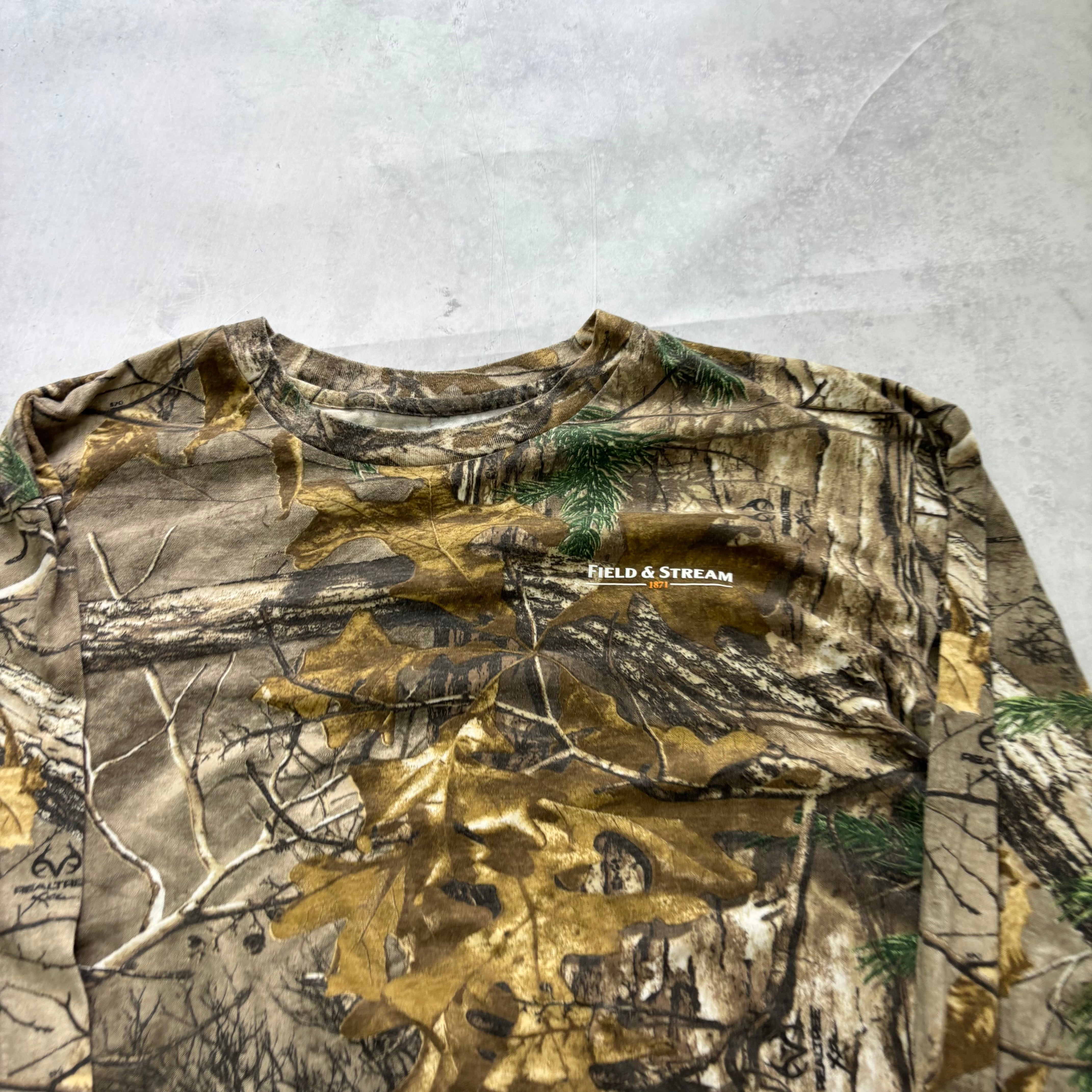RealTree T Shirt Mens XL Camo Y2K Hunting Field & Stream Long Sleeve (E)